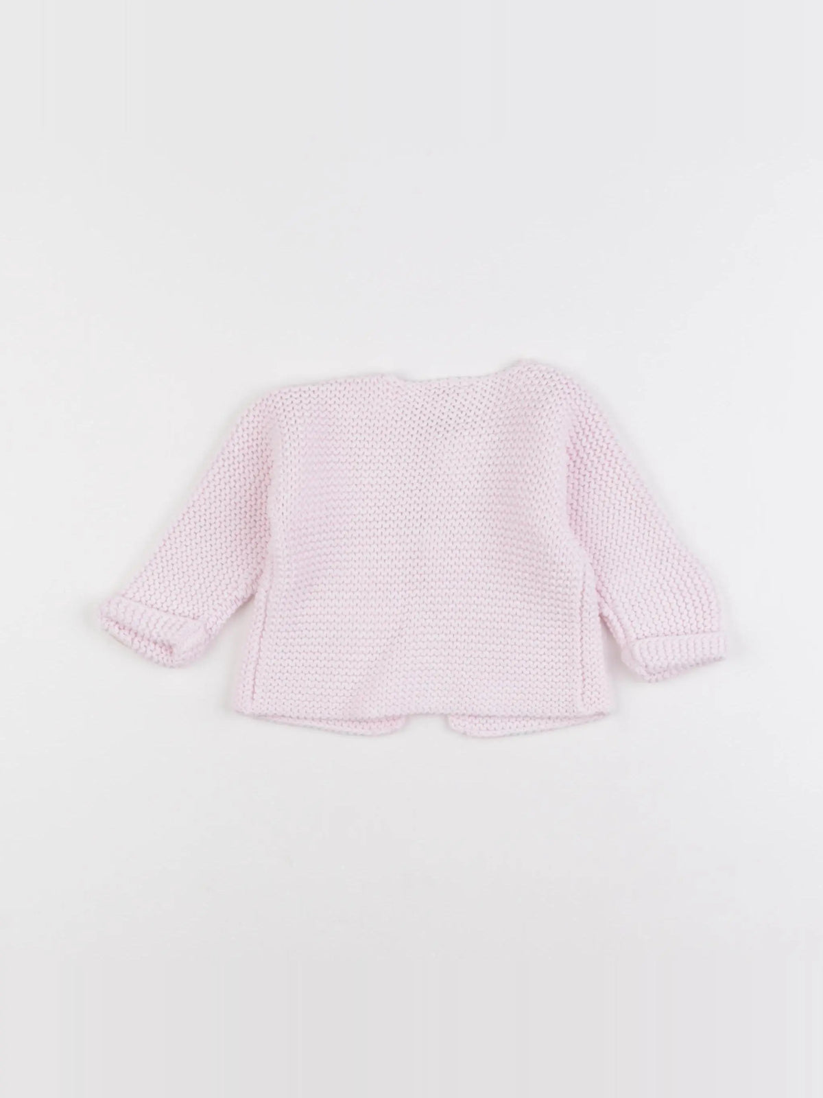 Petit Bateau - gilet rose - 6 mois