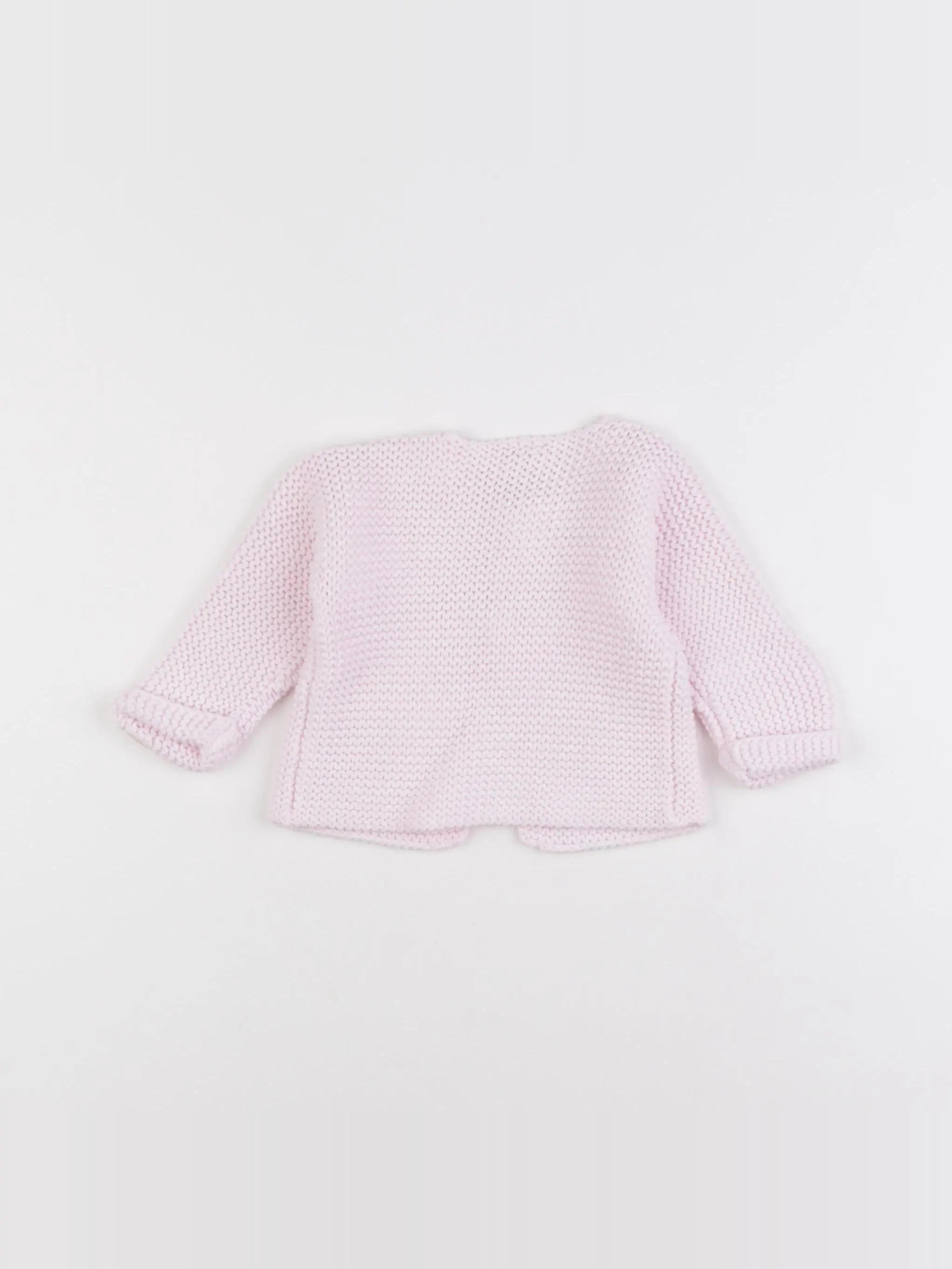 Petit Bateau - gilet rose - 6 mois