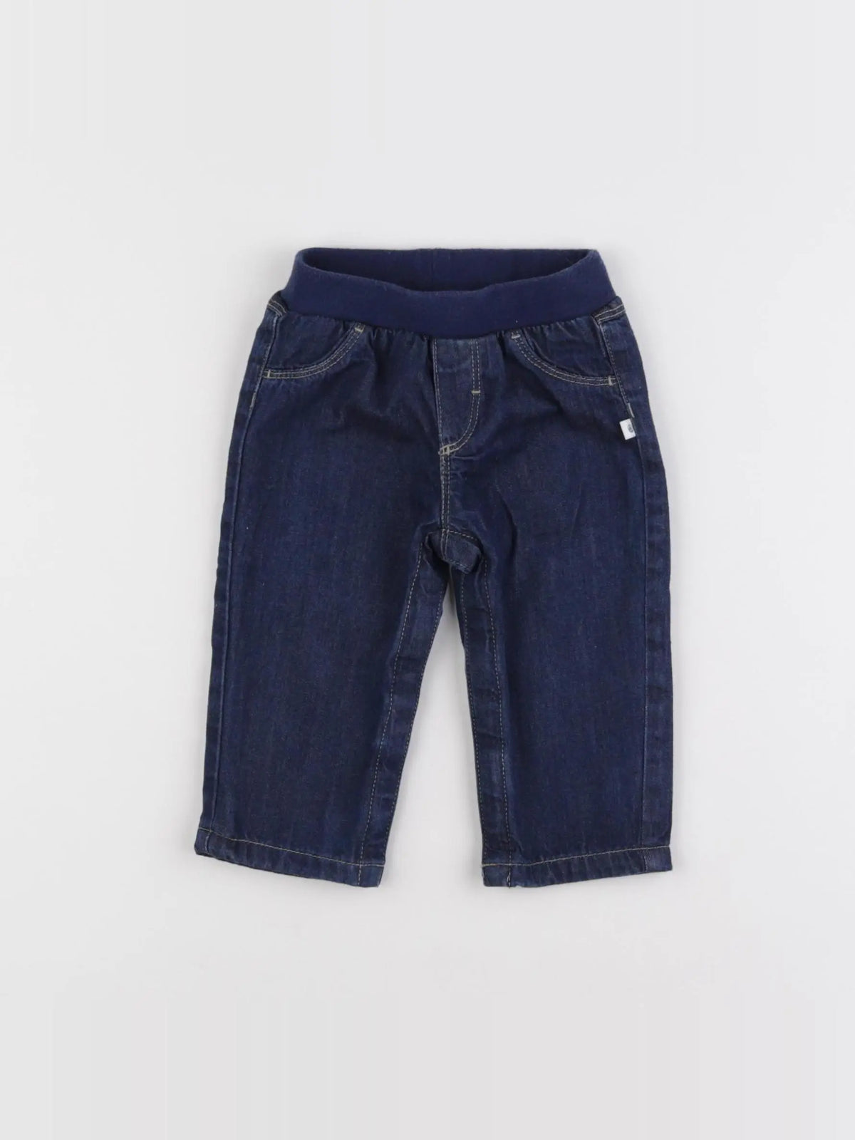 Petit Bateau - jegging bleu - 6 mois