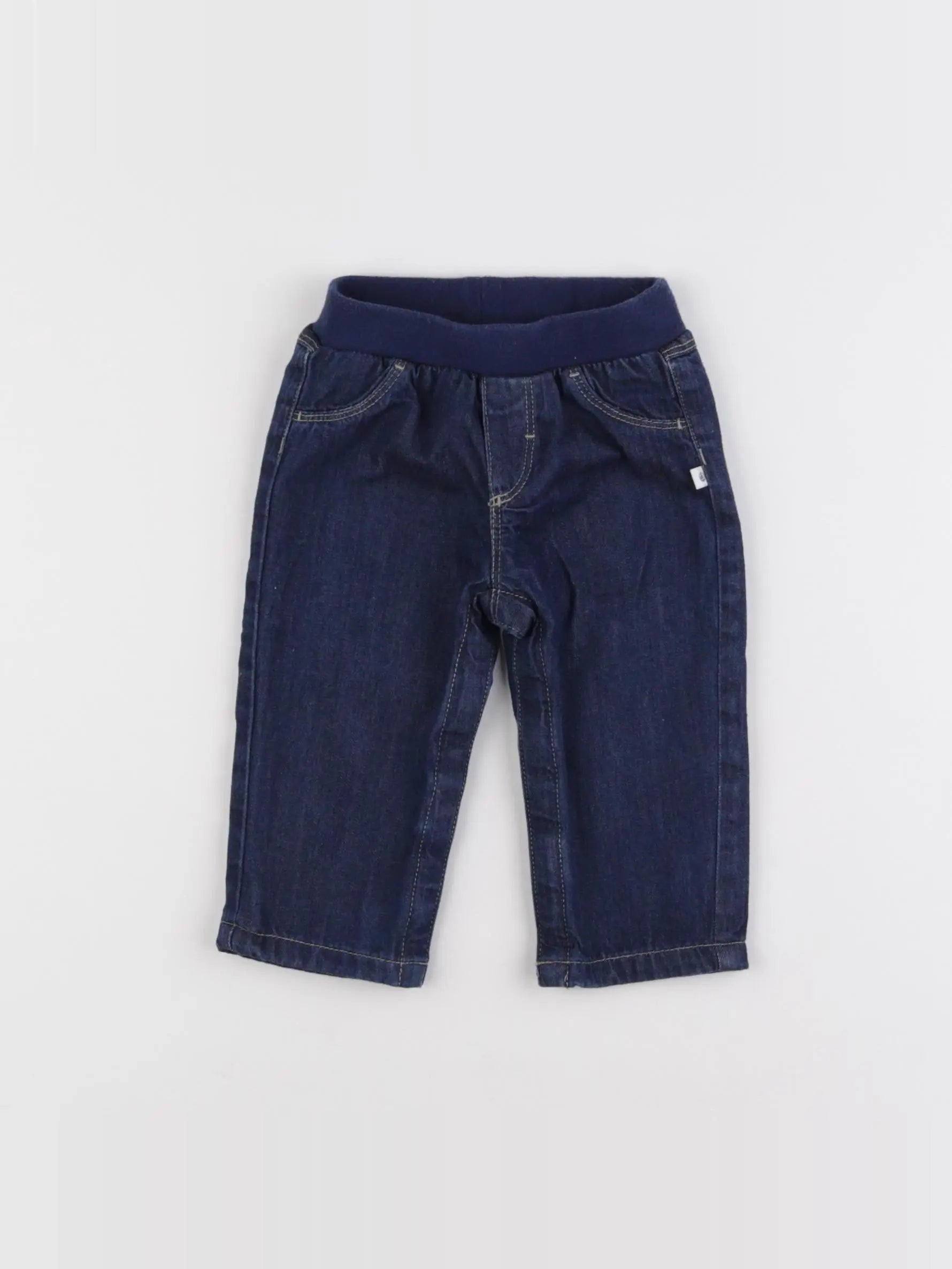 Petit Bateau - jegging bleu - 6 mois