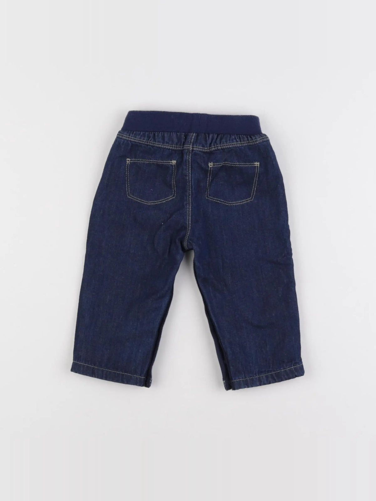 Petit Bateau - jegging bleu - 6 mois