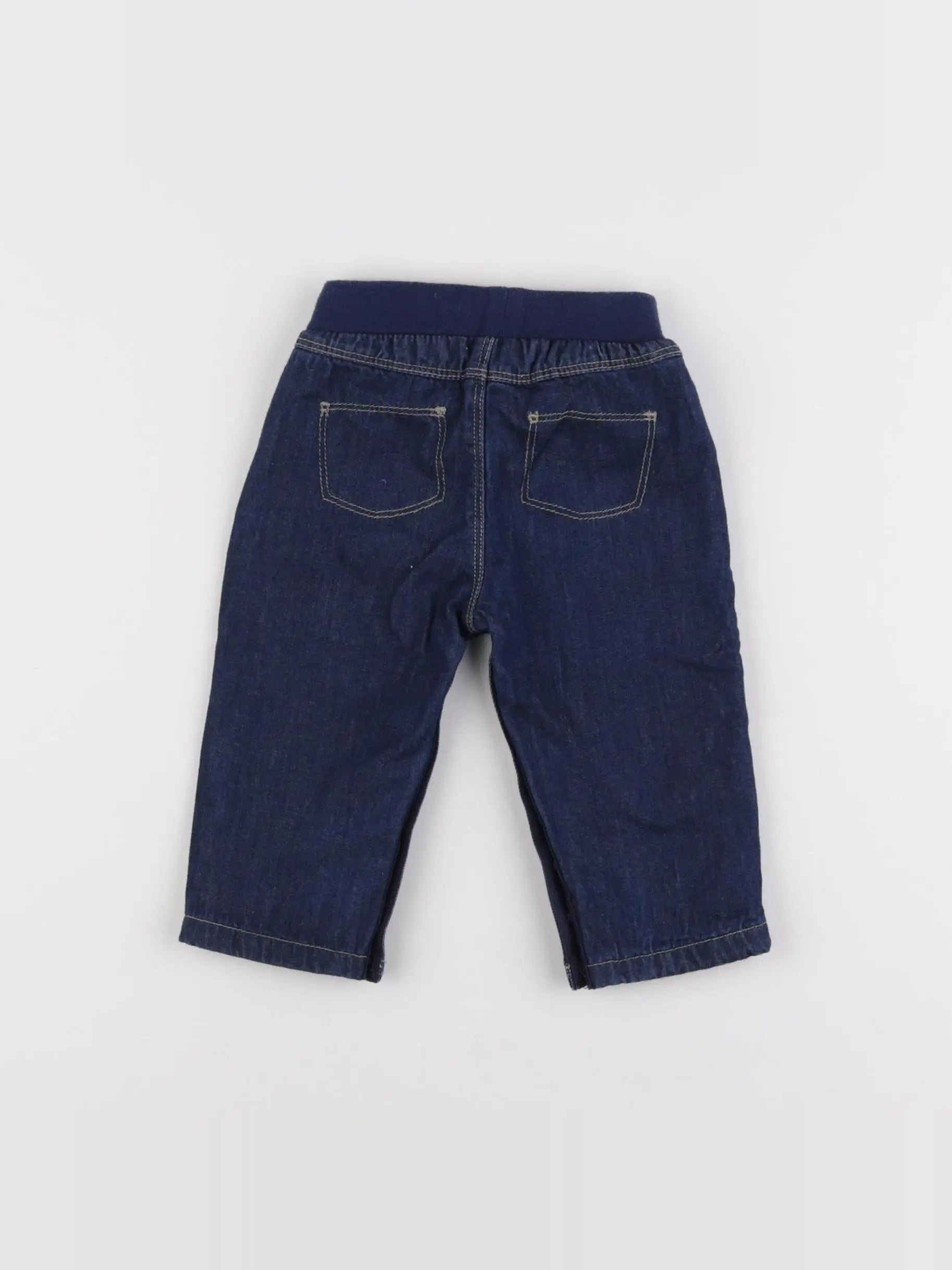 Petit Bateau - jegging bleu - 6 mois