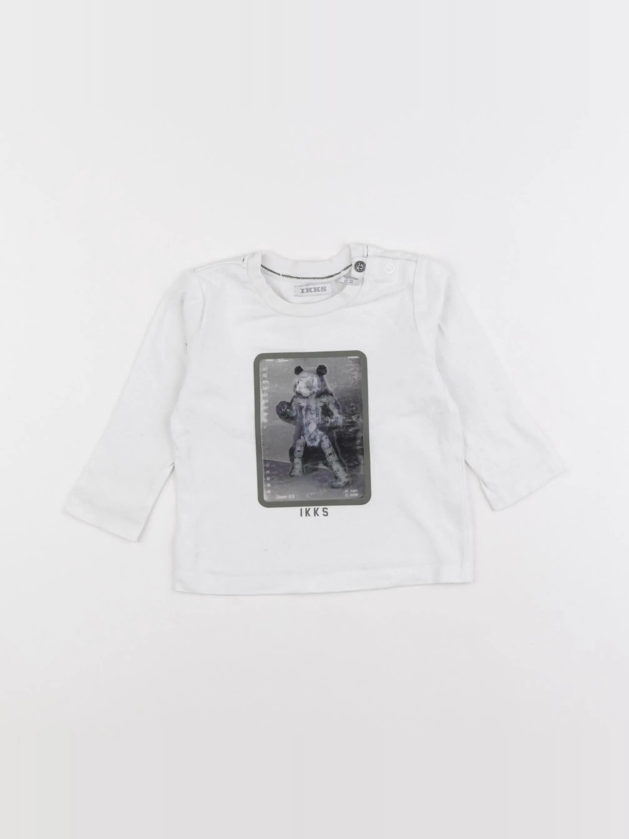 IKKS - tee-shirt blanc - 6 mois