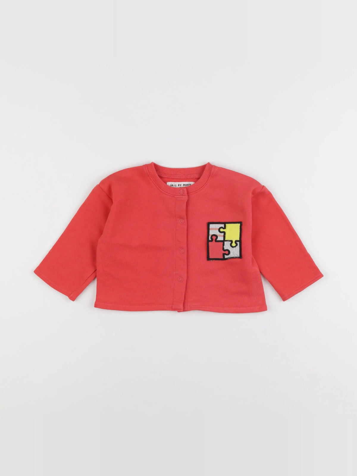 Monoprix - sweat rouge - 6/9 mois