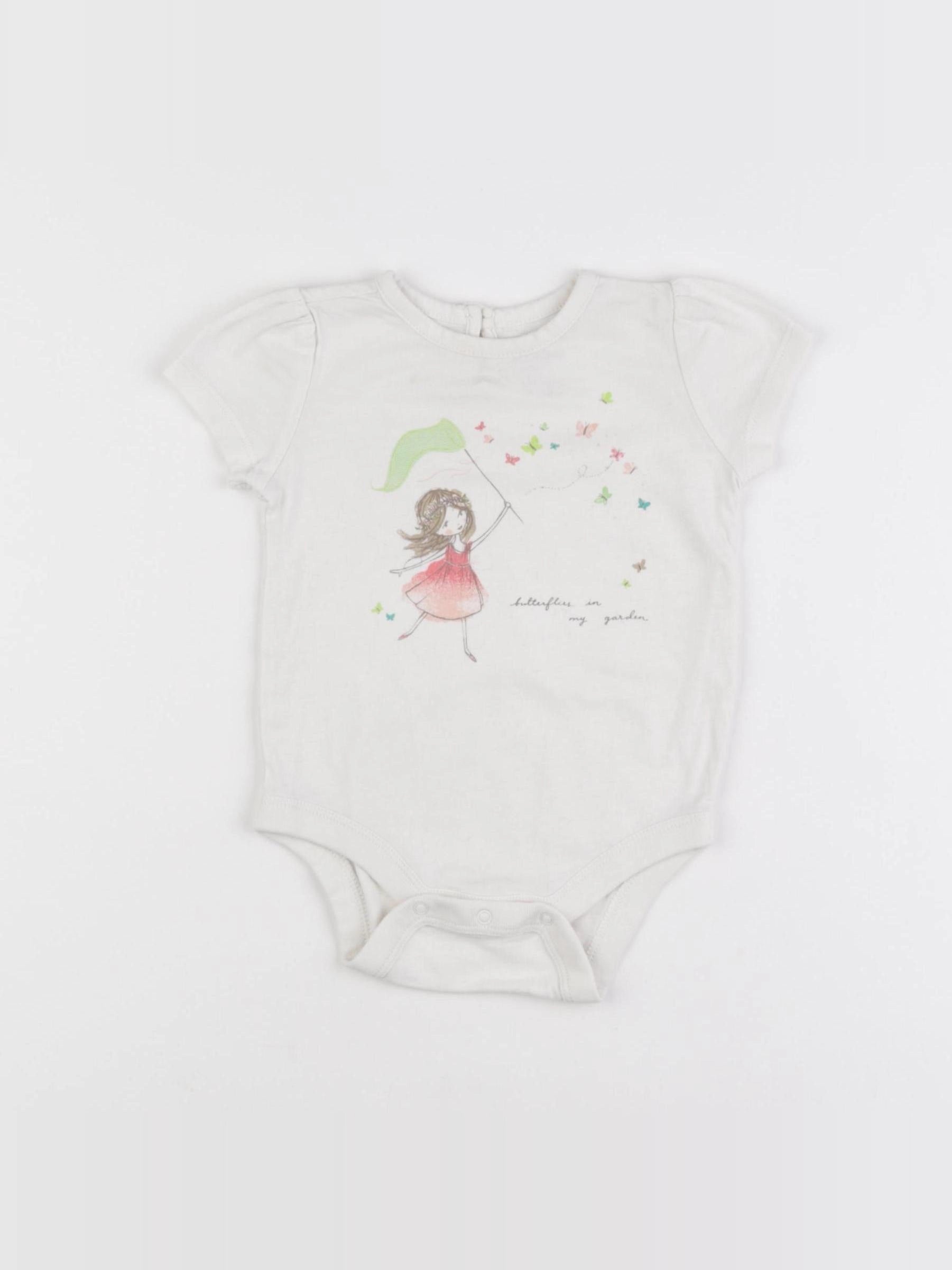 GAP - body blanc - 3/6 mois