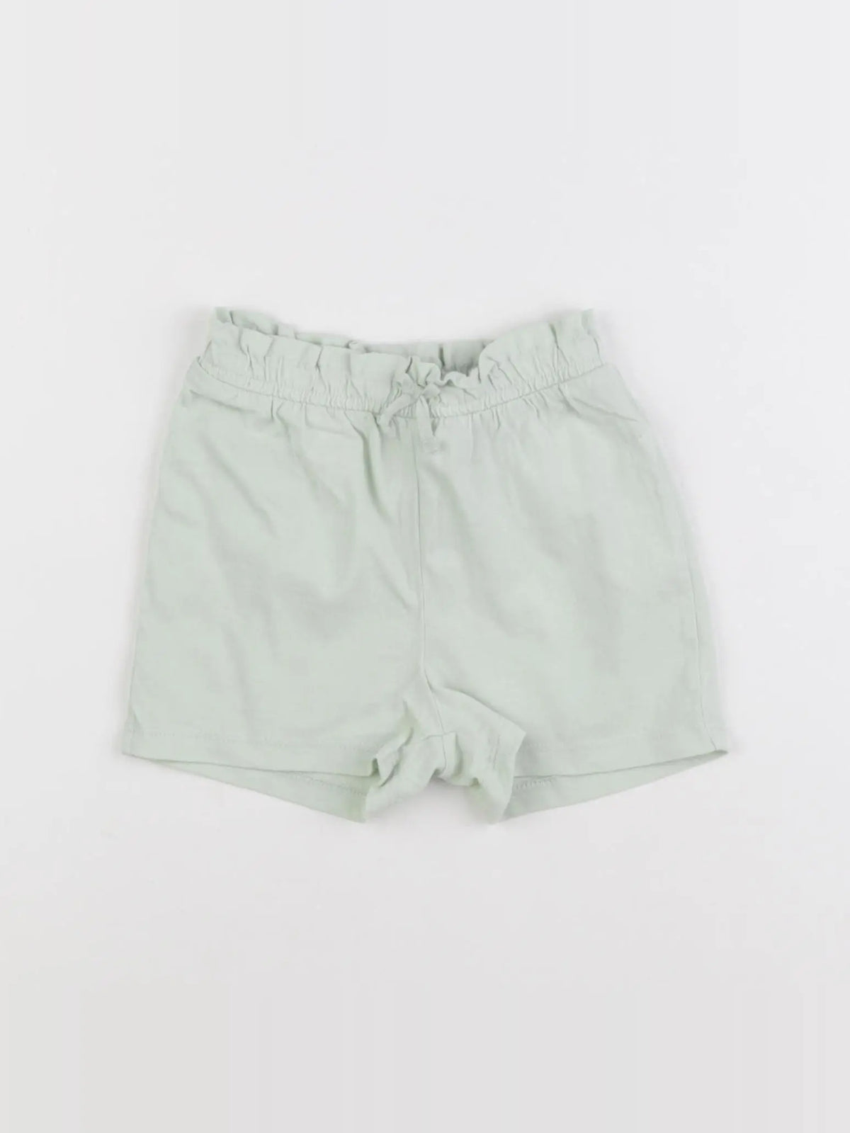 H&M - short vert - 12/18 mois