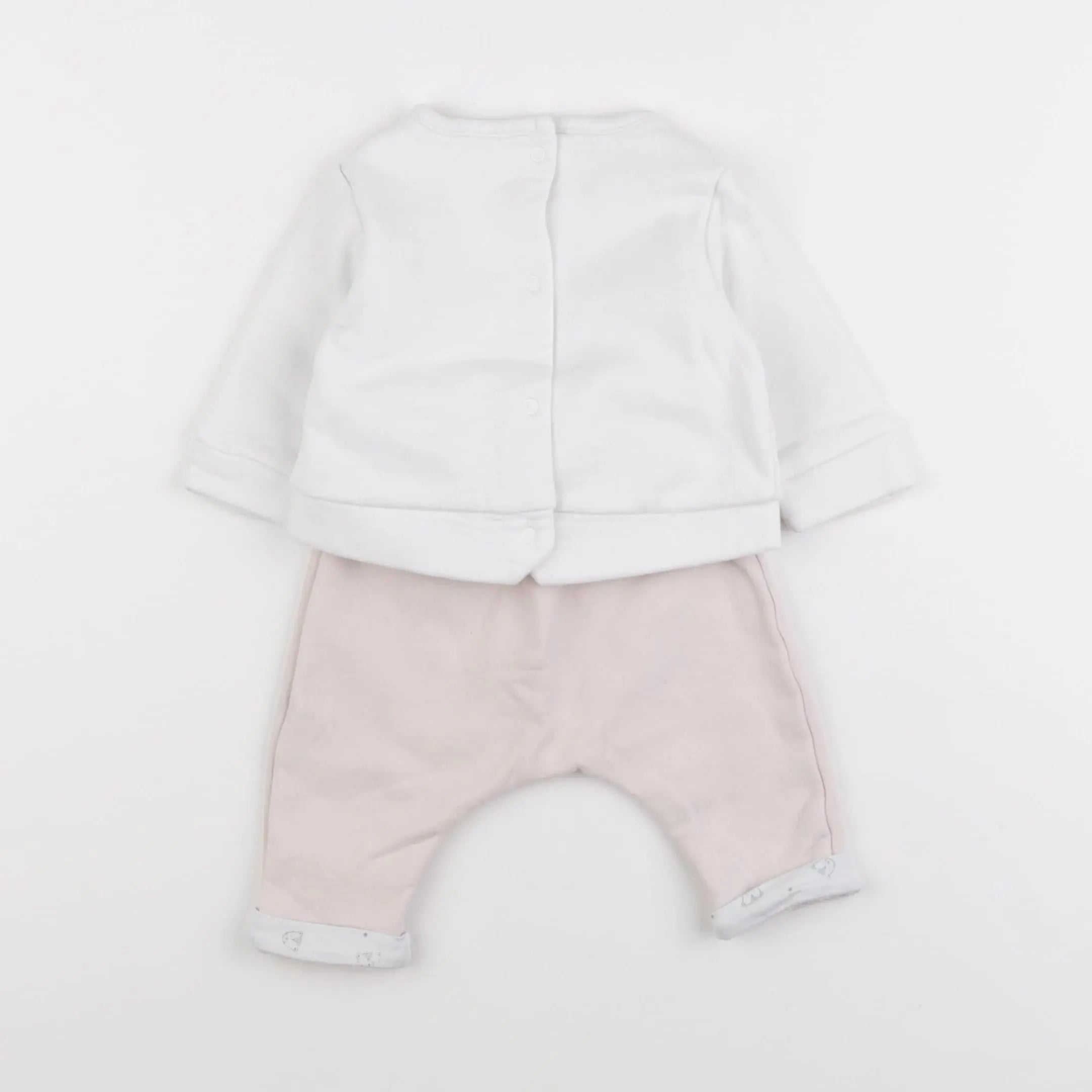 Vertbaudet - ensemble rose - 3 mois