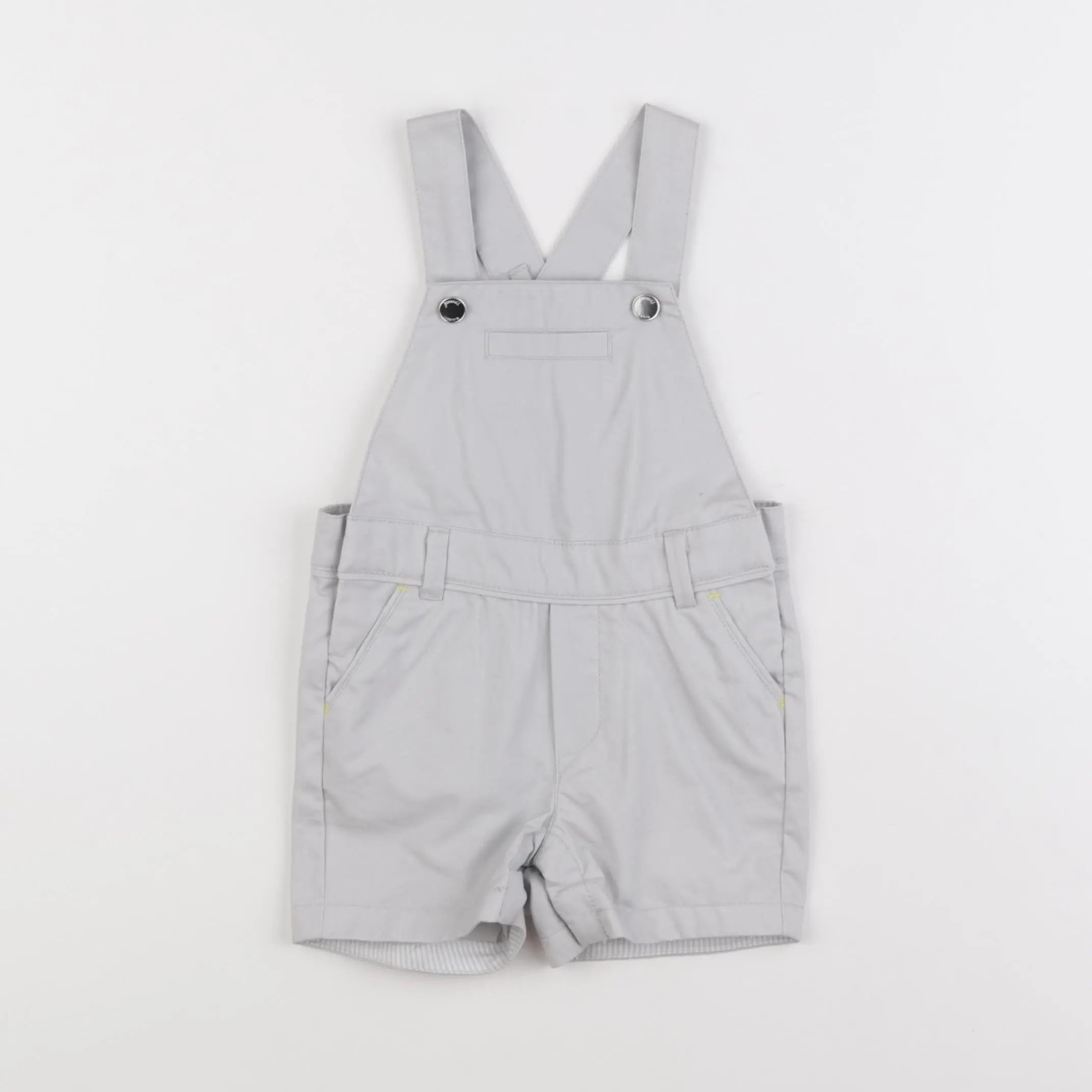 Petit Bateau - salopette gris - 12 mois