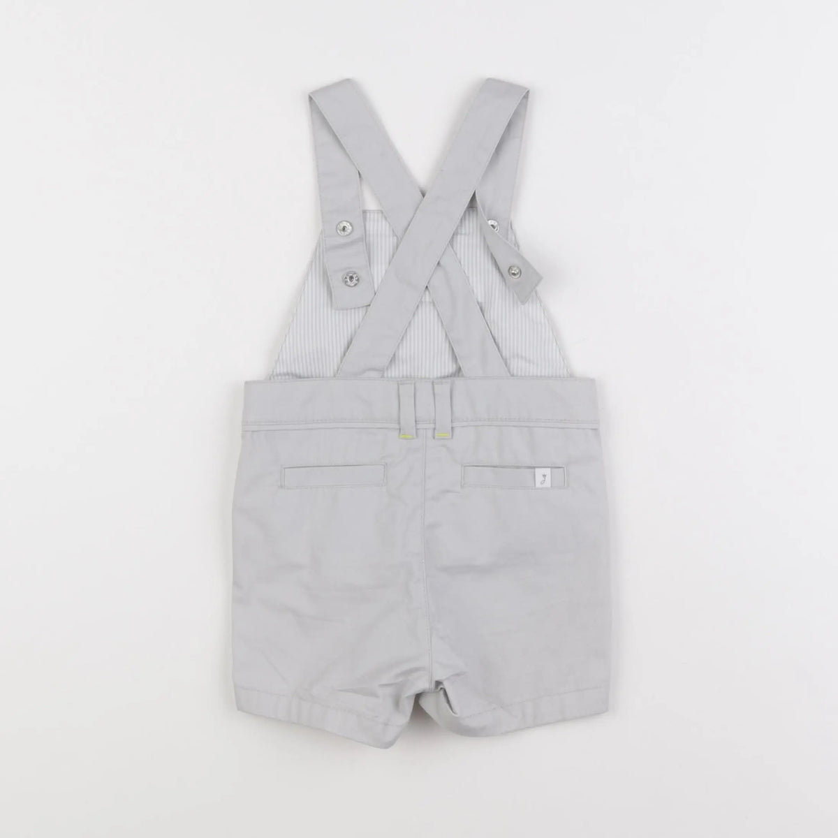 Petit Bateau - salopette gris - 12 mois