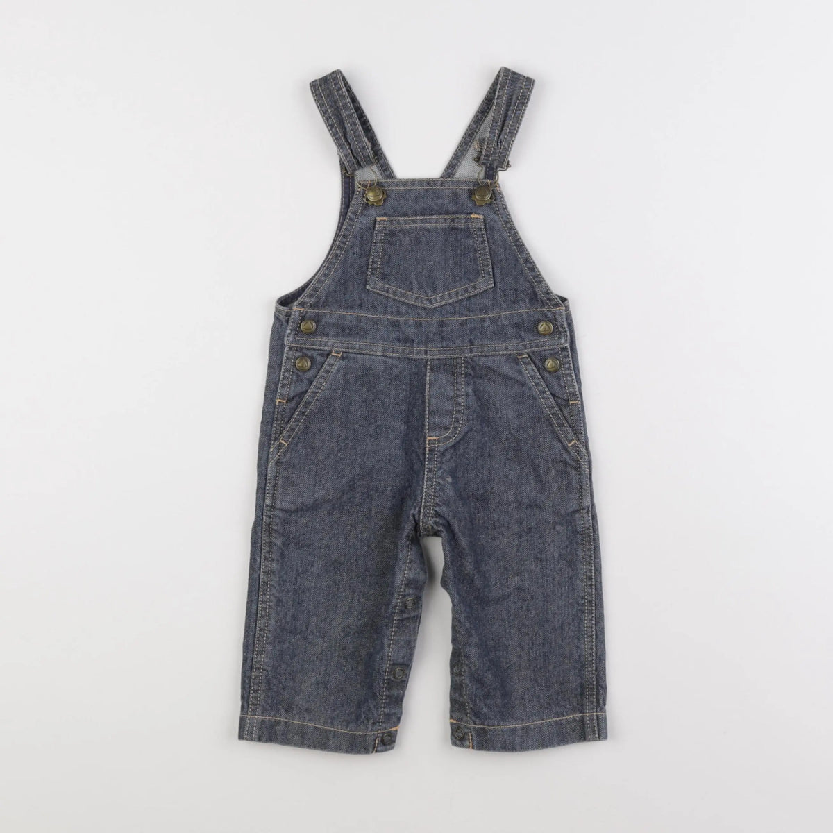 Petit Bateau - salopette bleu - 6 mois