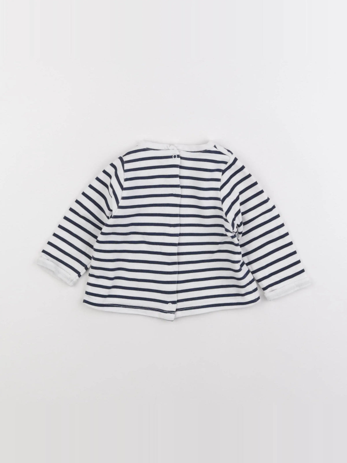 Tape à l'oeil - sweat bleu, blanc - 9 mois