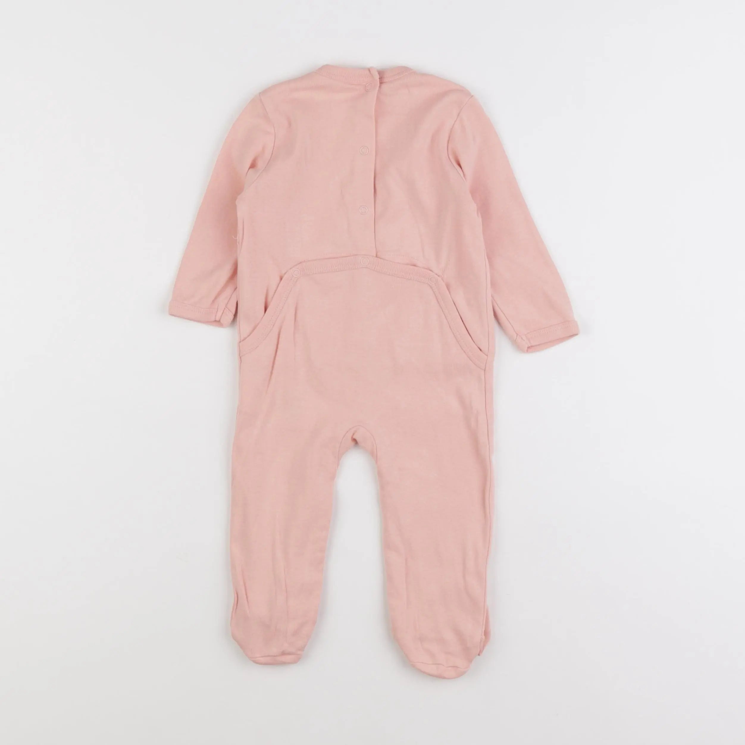 Vertbaudet - pyjama coton rose - 6 mois