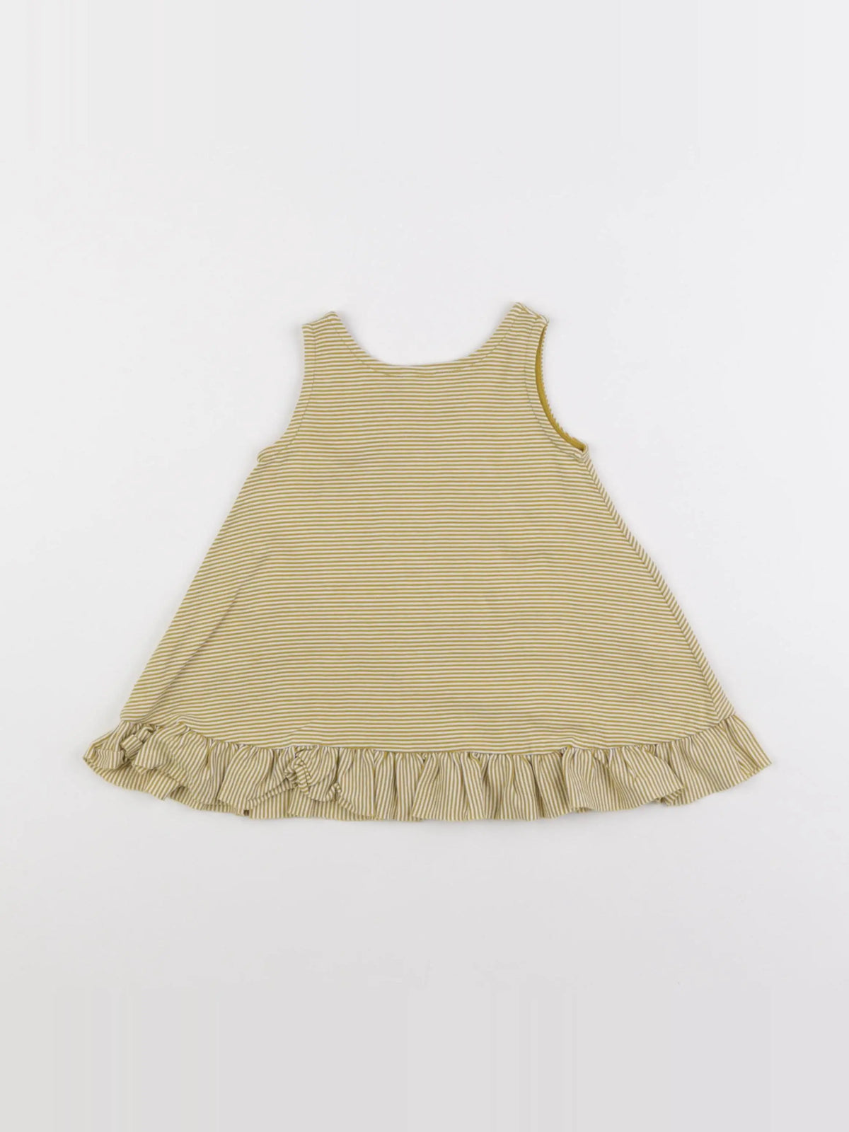 Petit Bateau - robe jaune - 12 mois