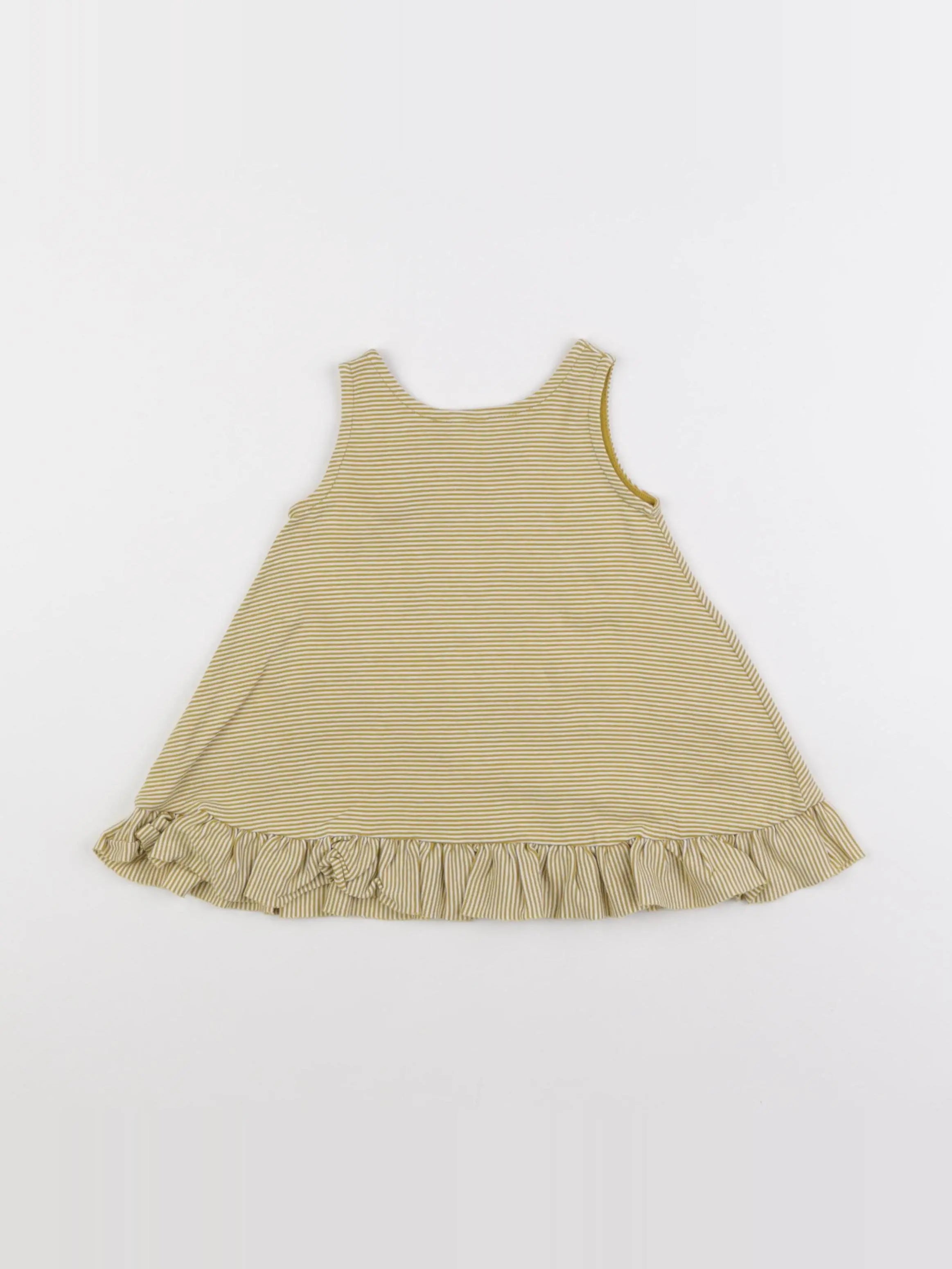 Petit Bateau - robe jaune - 12 mois