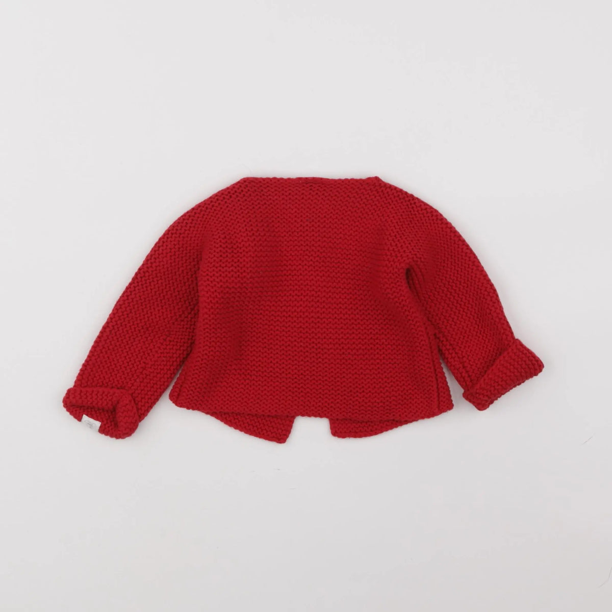 Petit Bateau - gilet rouge - 12 mois