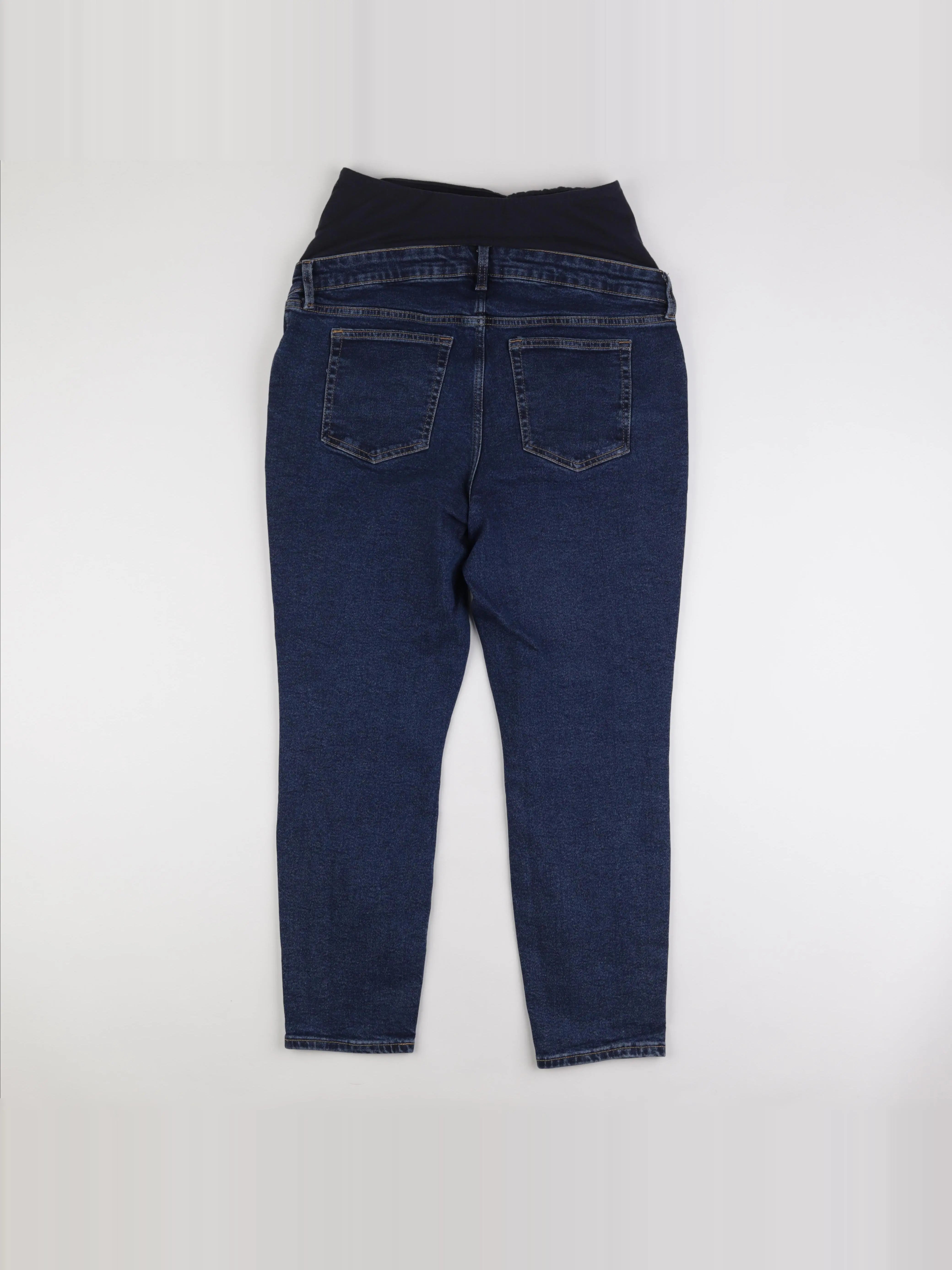 H&M - jean grossesse bleu - l