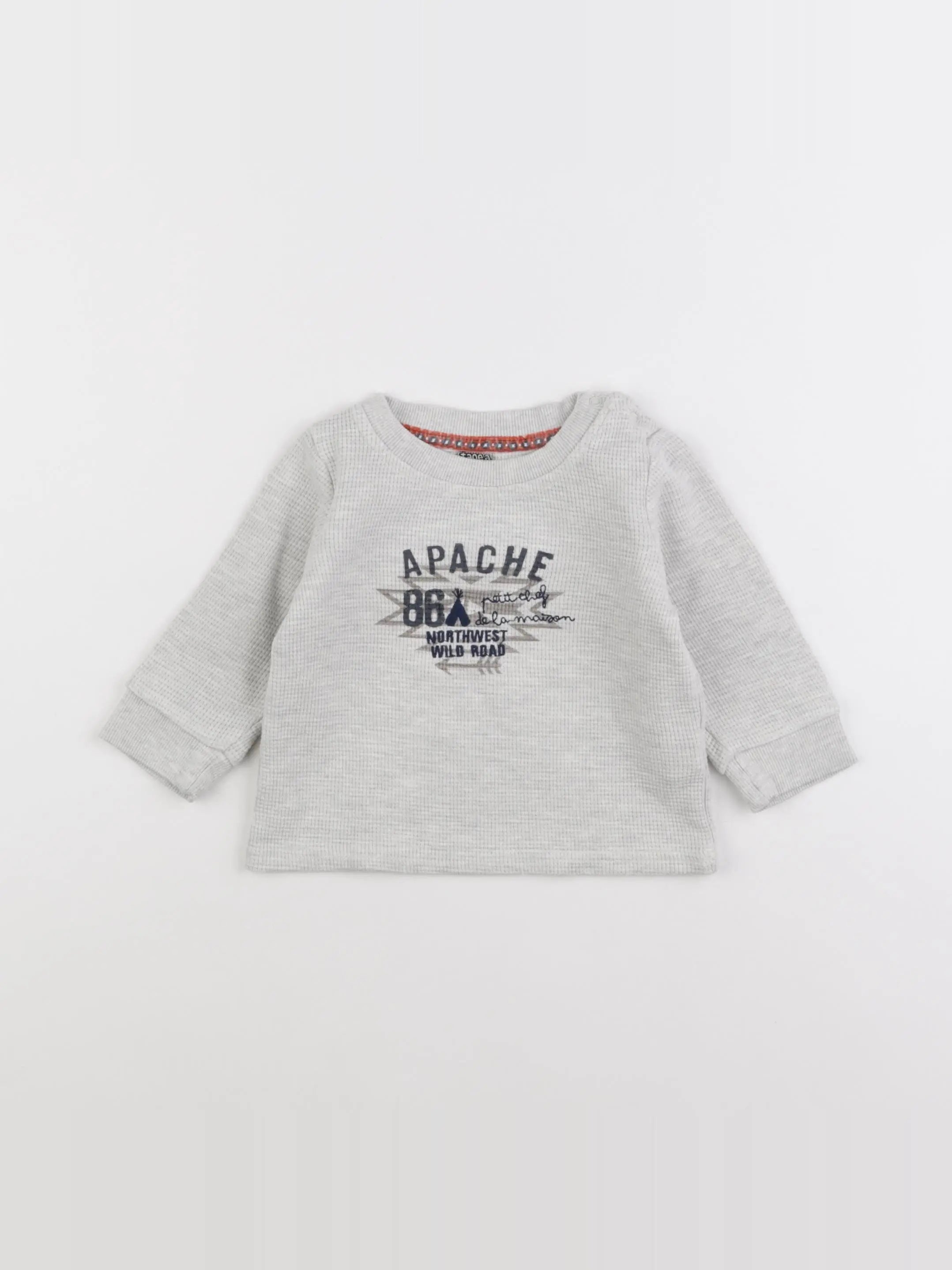 Tape à l'oeil - sweat gris - 12 mois