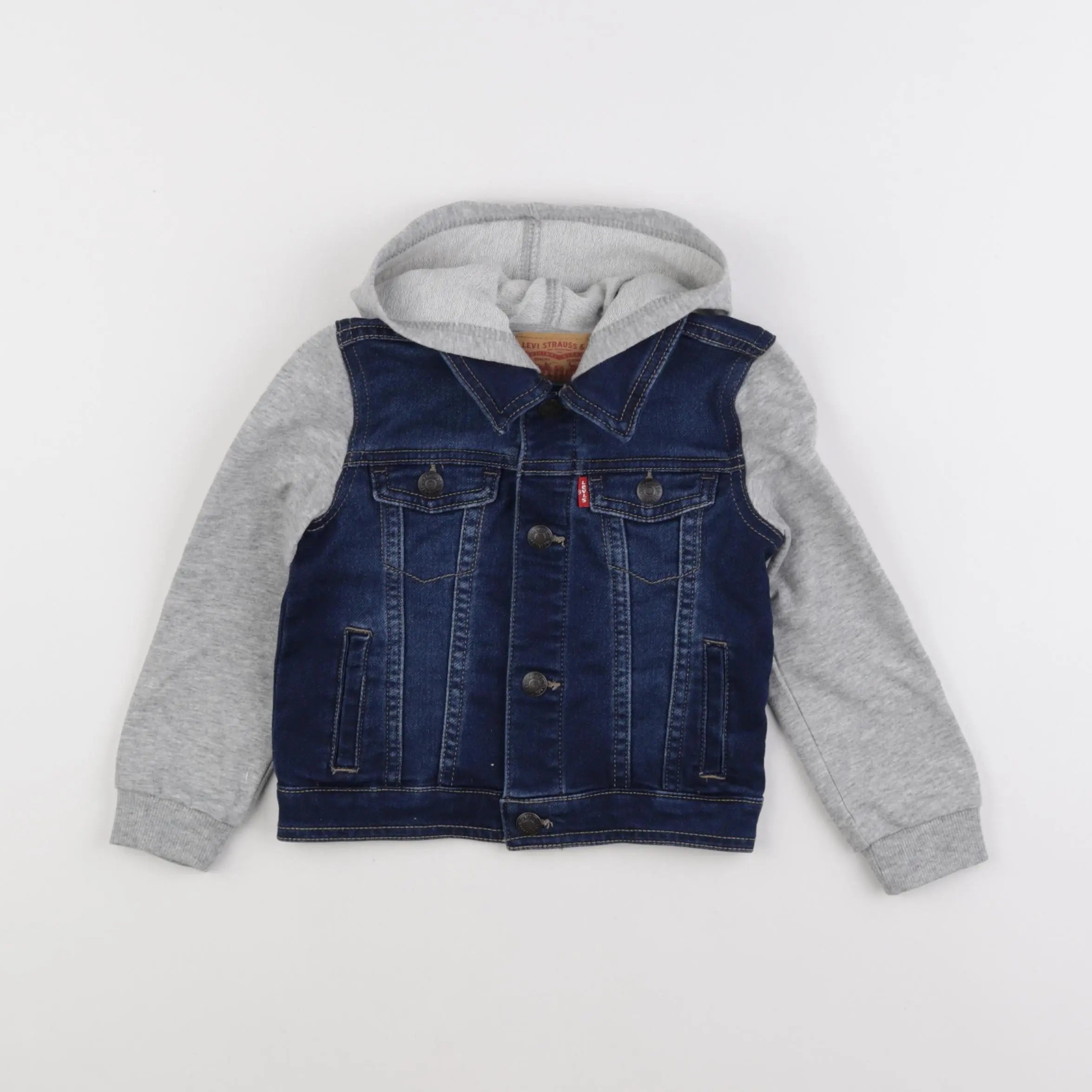 Levi's - veste bleu, gris - 2 ans