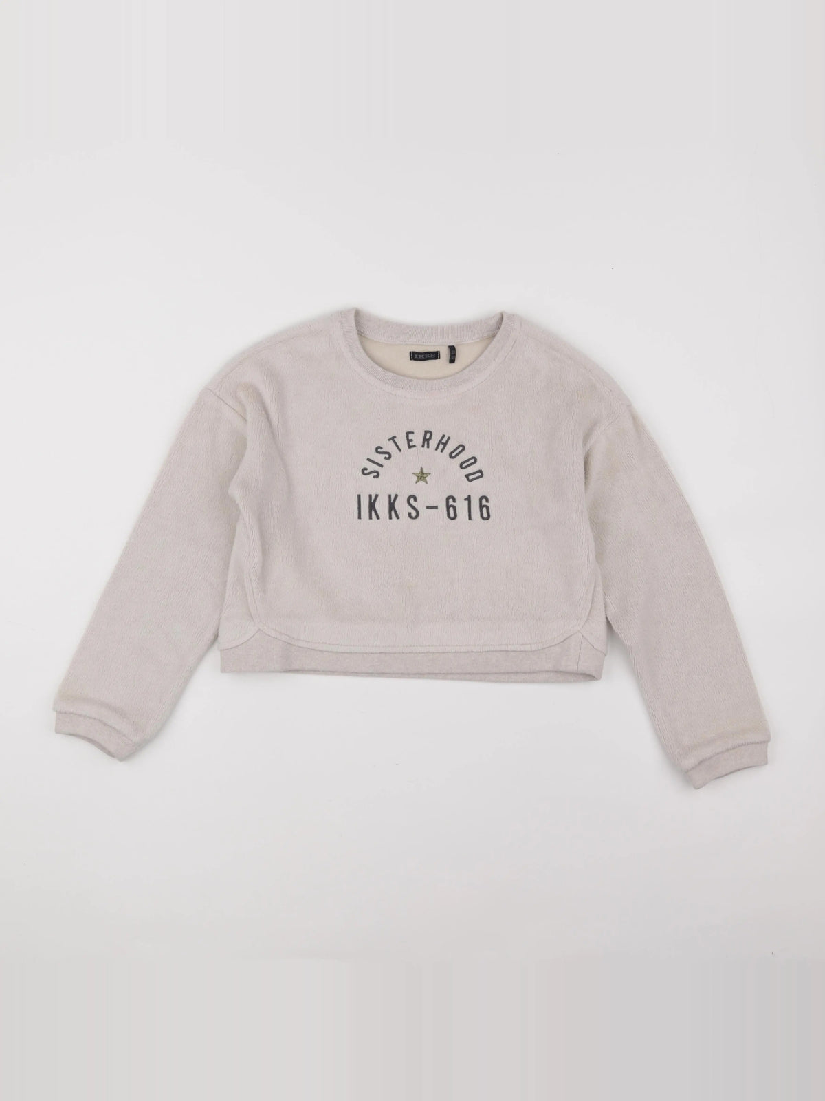 IKKS - sweat beige - 10 ans