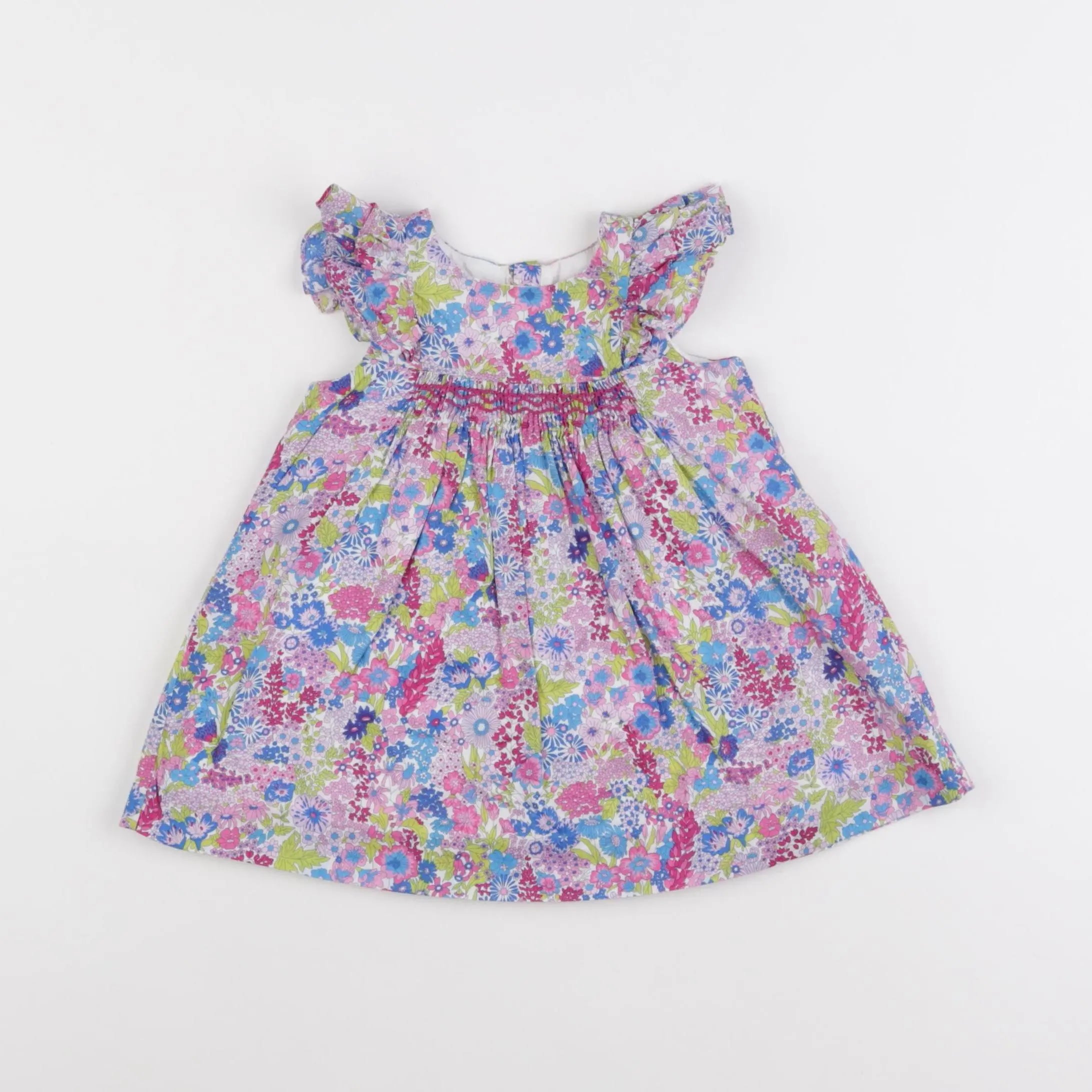 Jacadi - robe liberty multicolore - 6 mois