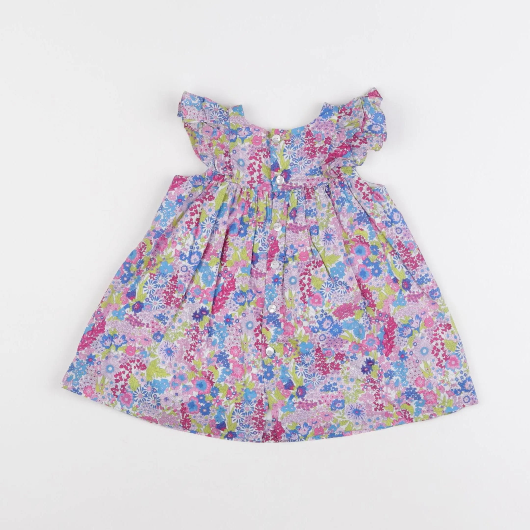 Jacadi - robe liberty multicolore - 6 mois