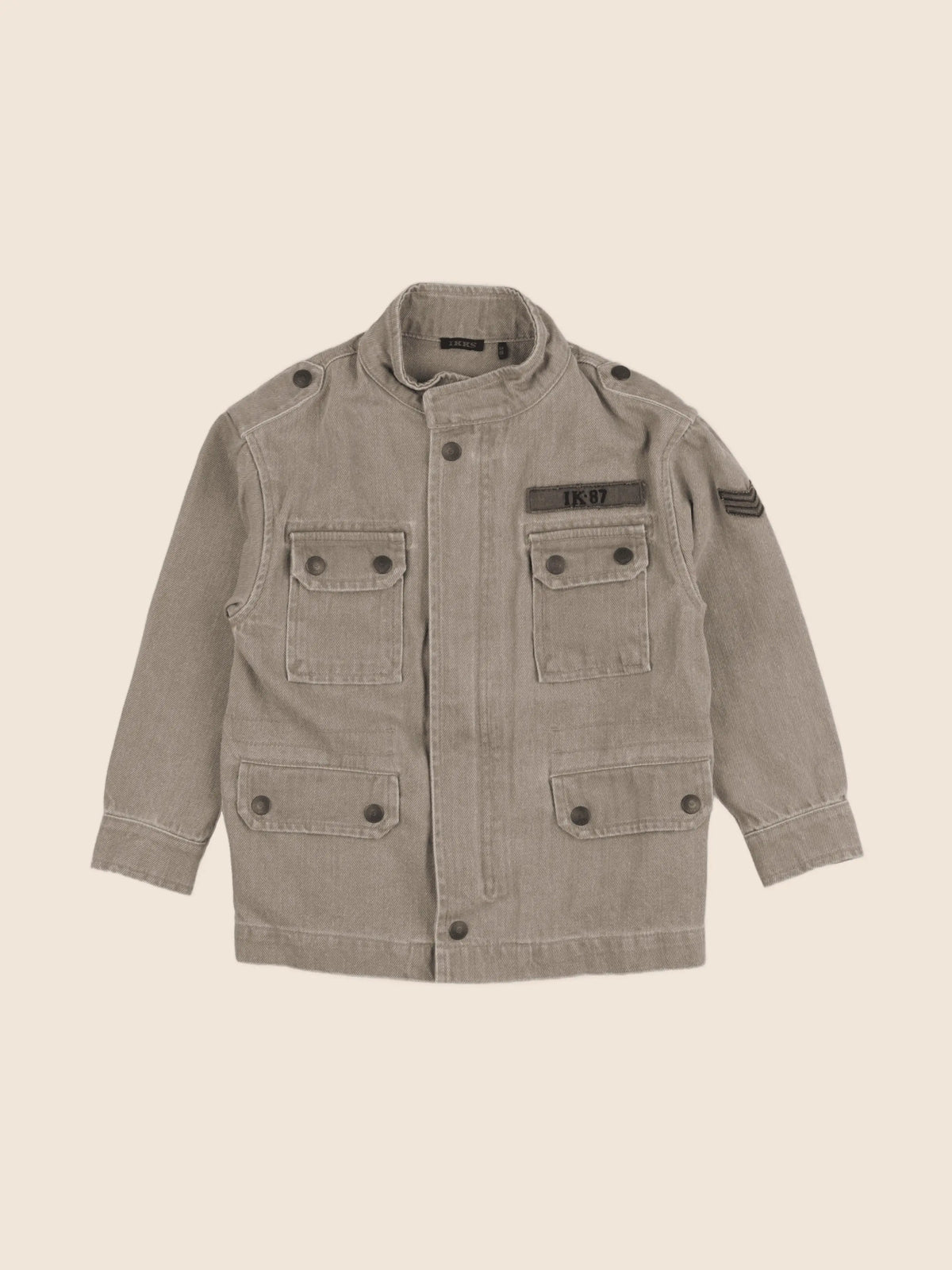 IKKS - veste imprimé au dos marron - 6 ans