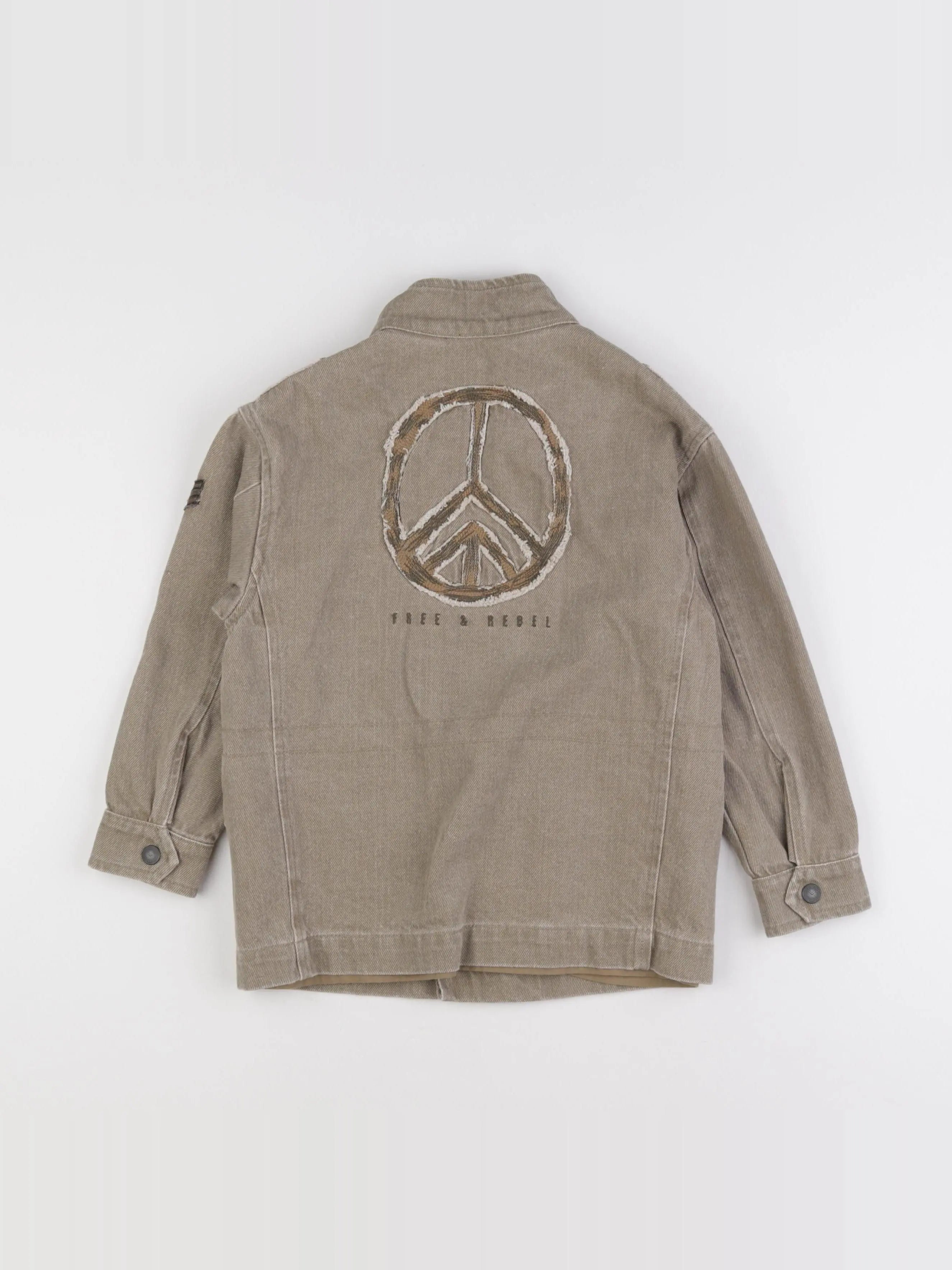 IKKS - veste imprimé au dos marron - 6 ans