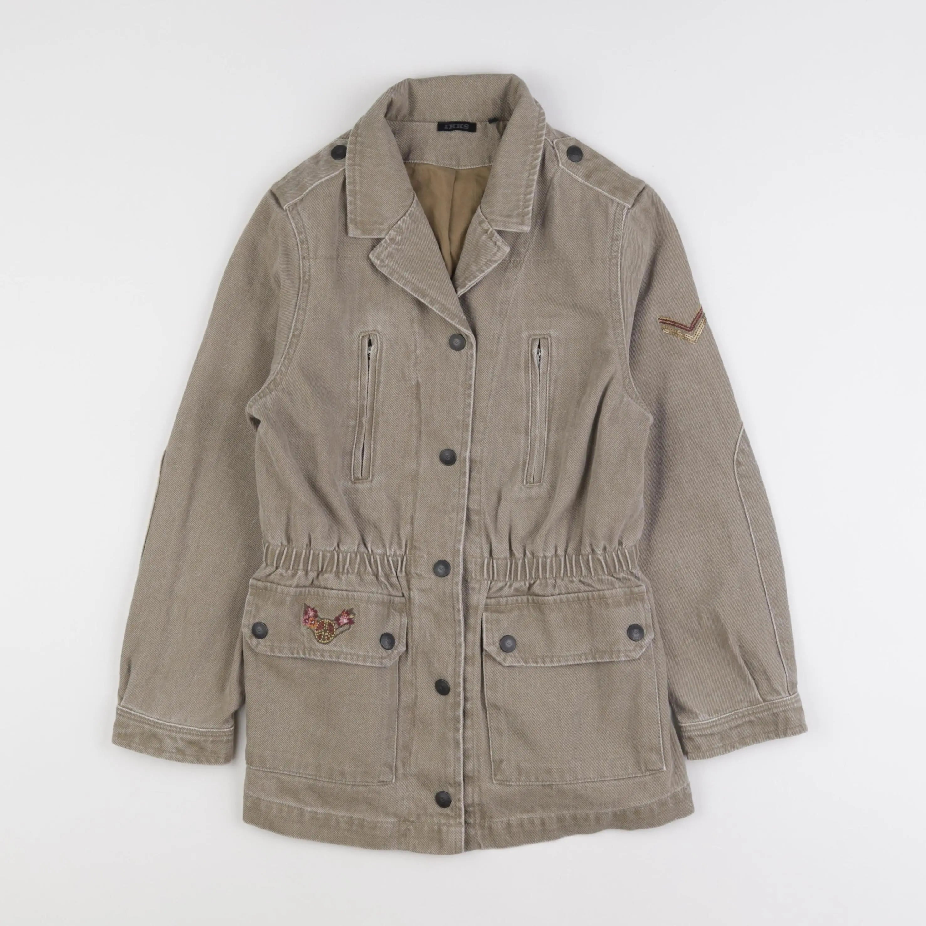 IKKS - veste imprimé au dos marron - 10 ans