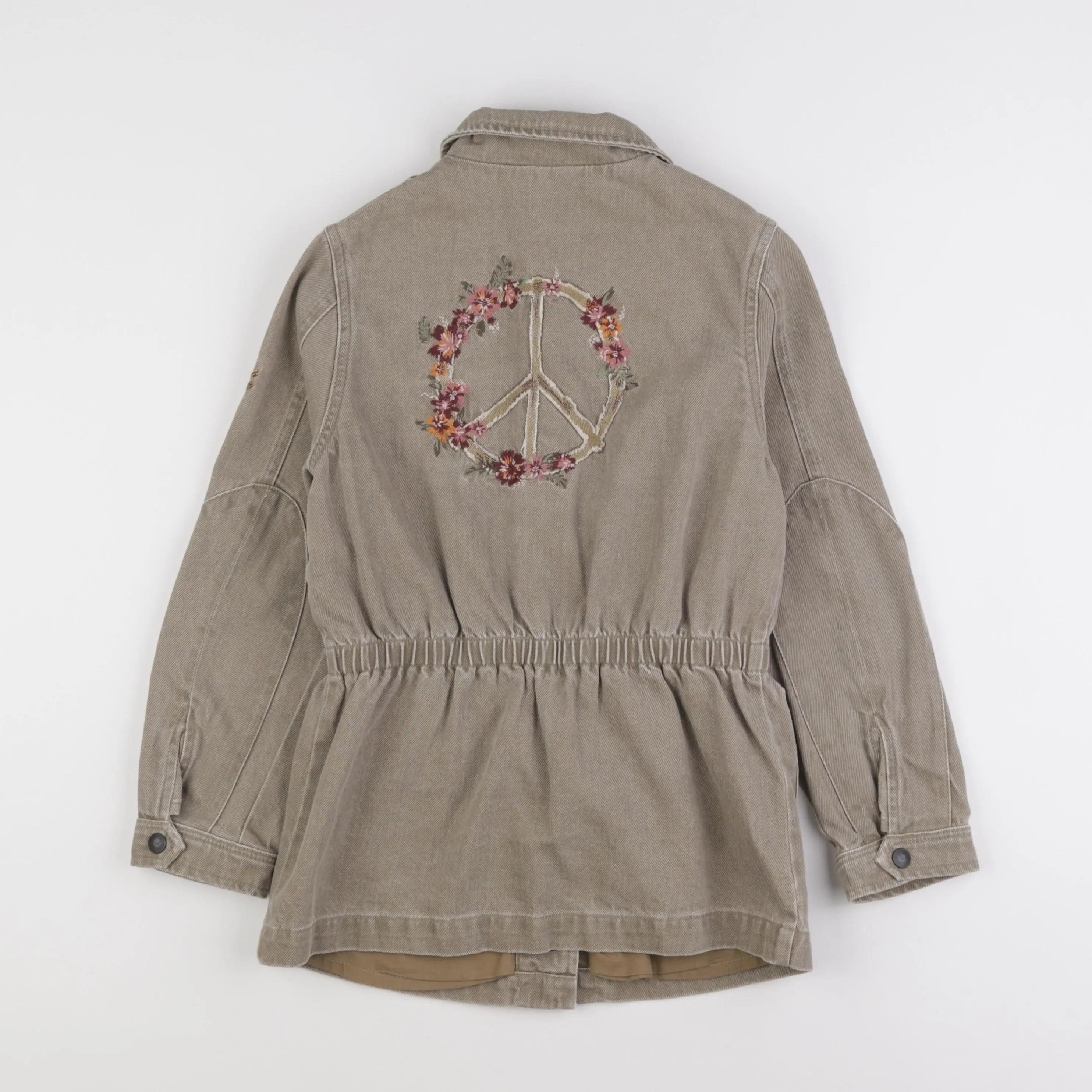 IKKS - veste imprimé au dos marron - 10 ans