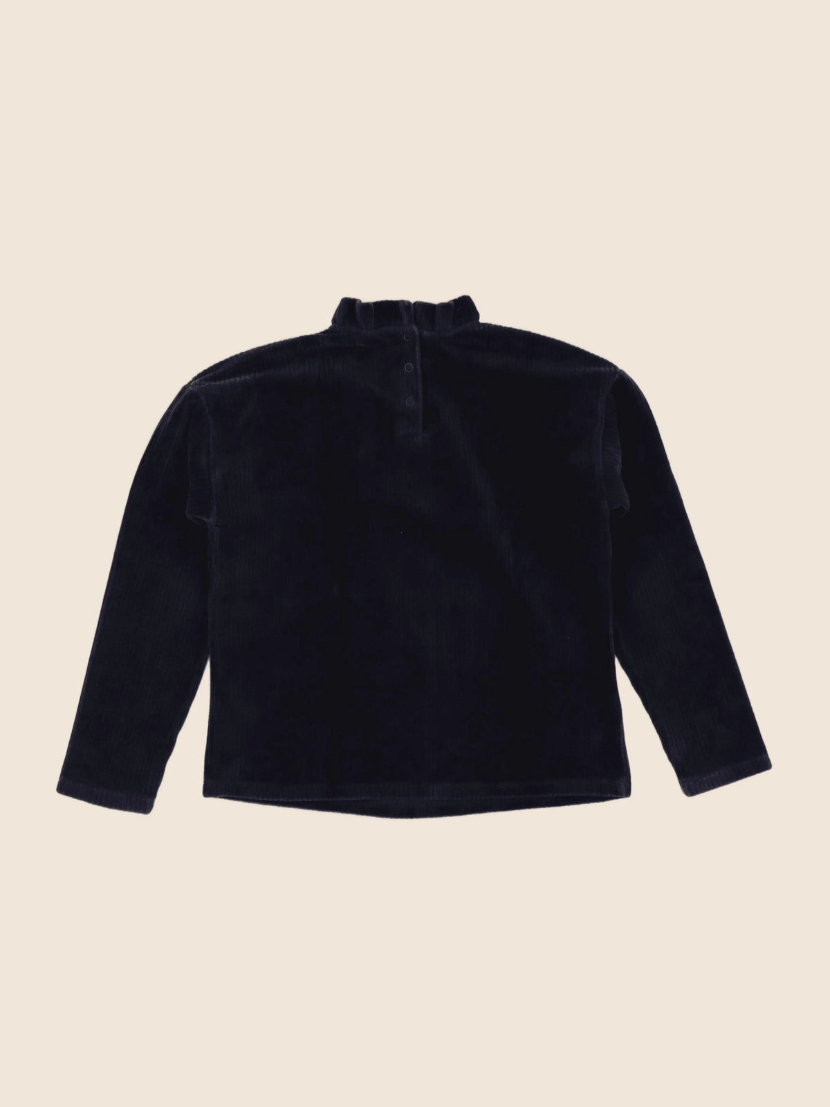 Vertbaudet - sweat velours bleu - 10 ans