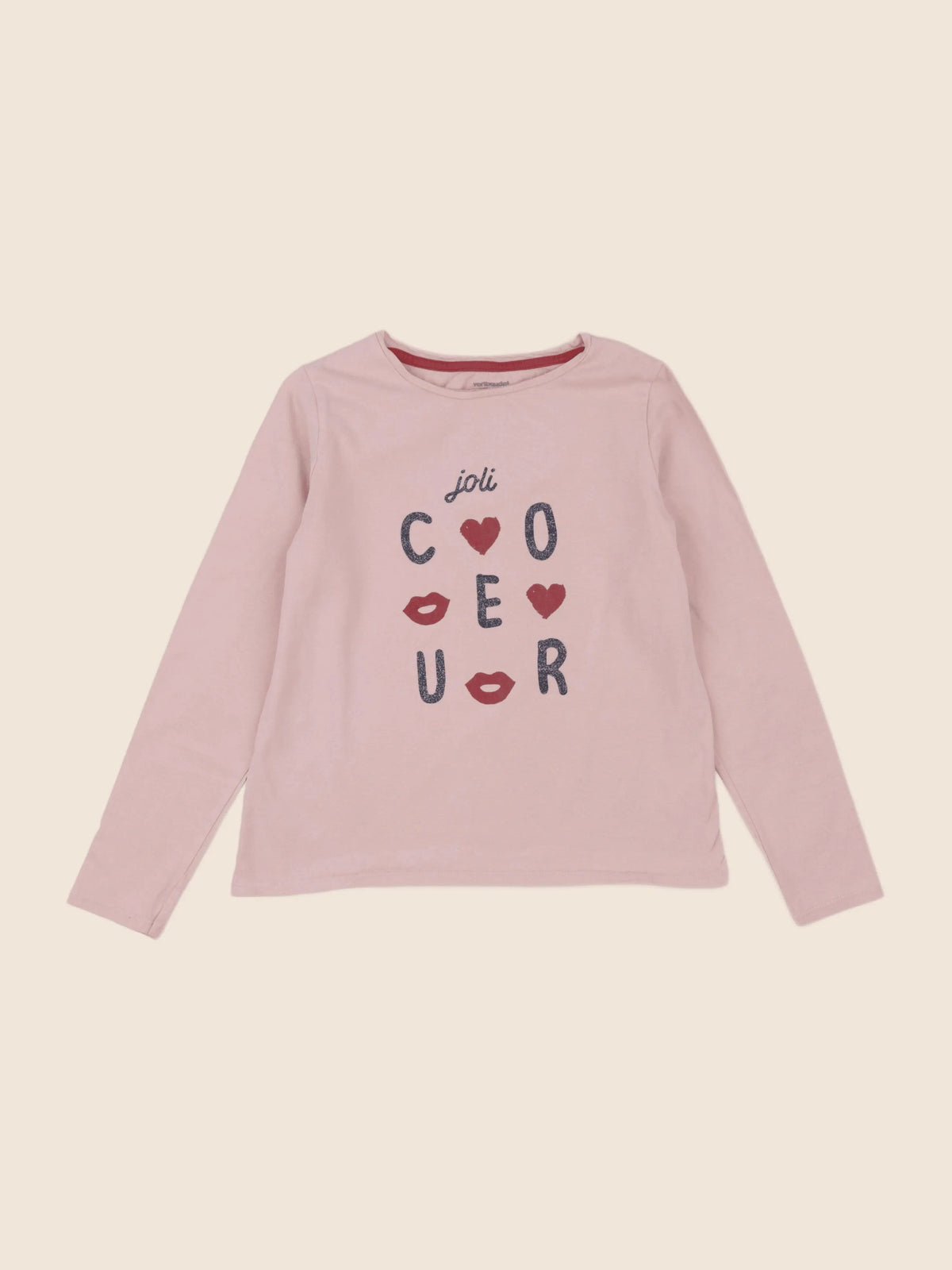 Vertbaudet - tee-shirt rose - 10 ans