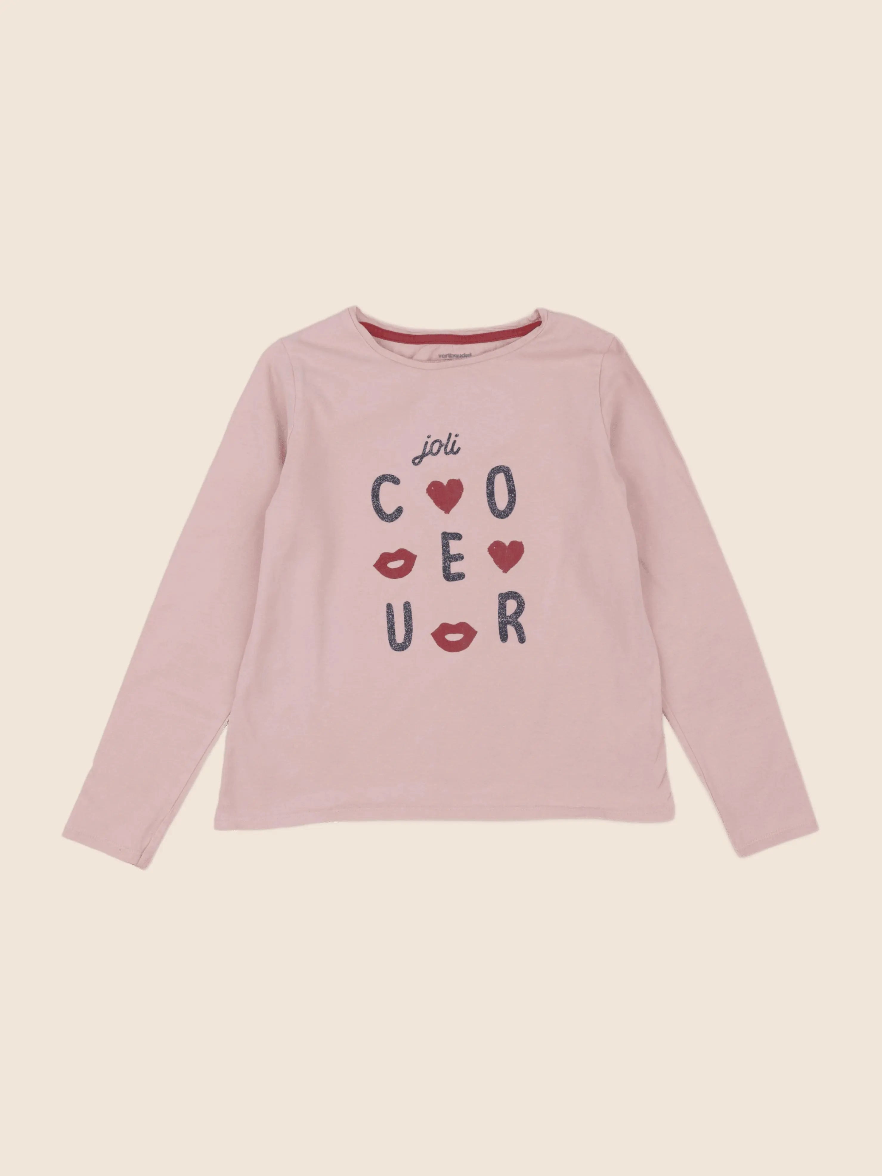 Vertbaudet - tee-shirt rose - 10 ans