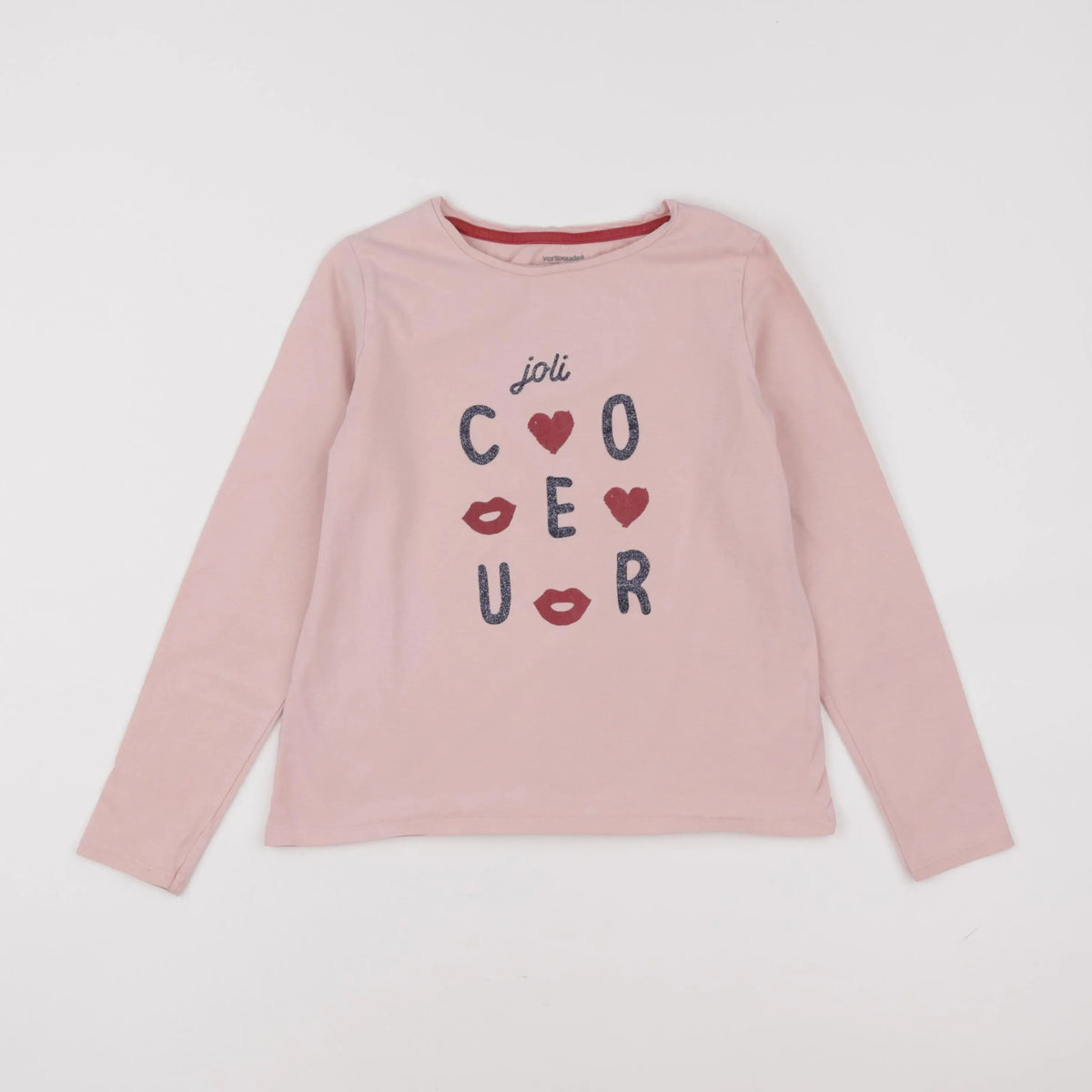 Vertbaudet - tee-shirt rose - 10 ans
