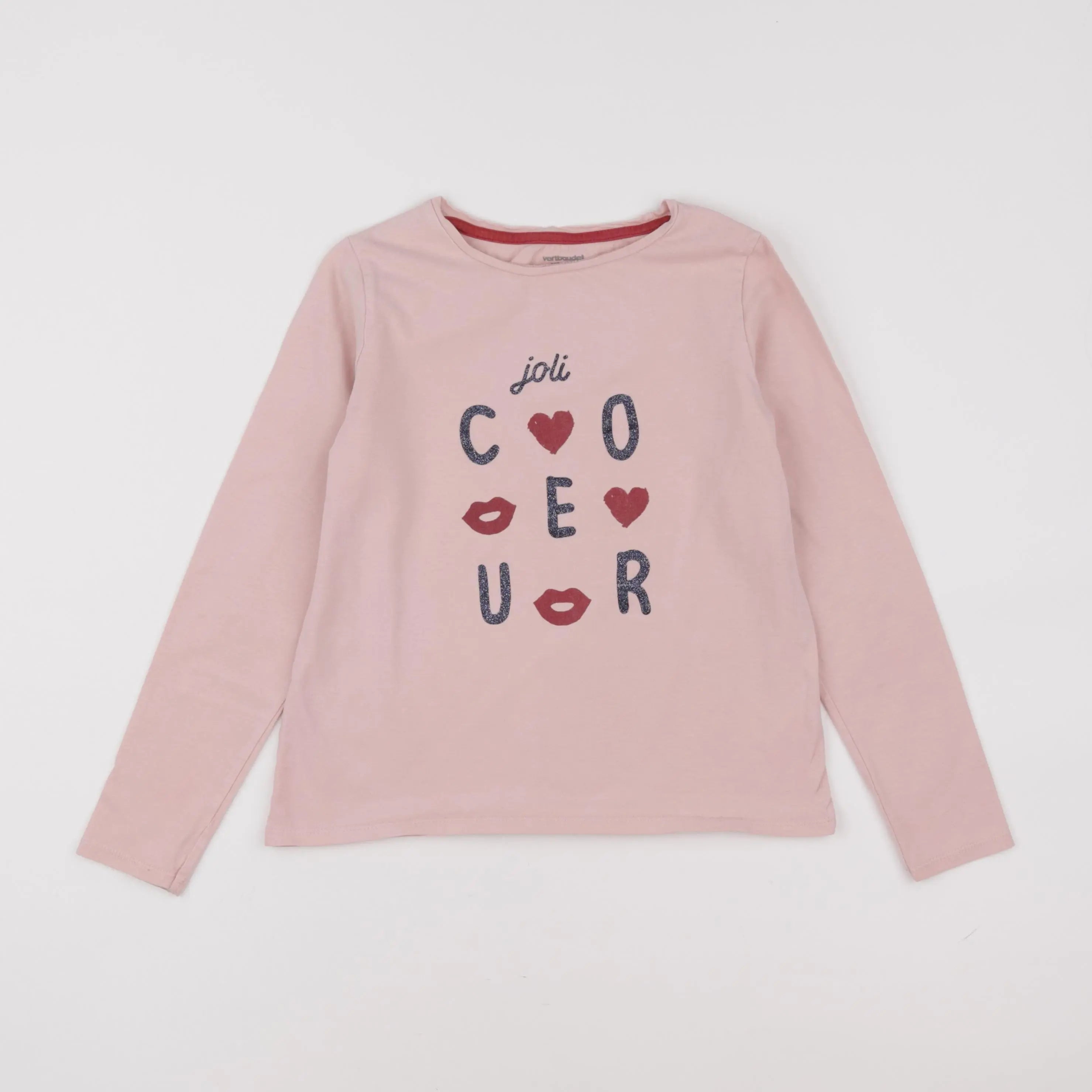 Vertbaudet - tee-shirt rose - 10 ans