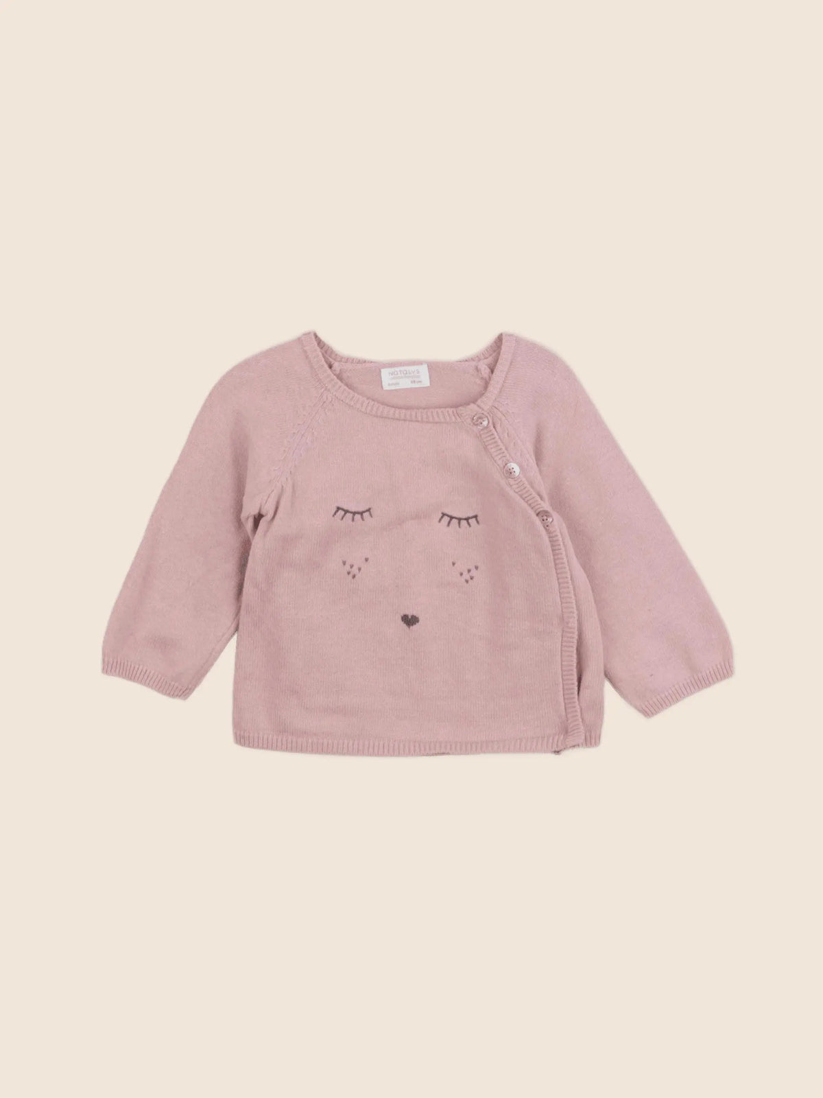 Natalys - pull rose - 6 mois