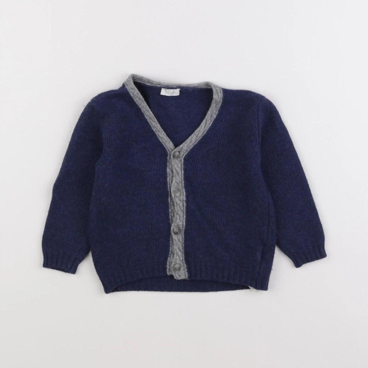 Il Gufo - gilet bleu - 18 mois