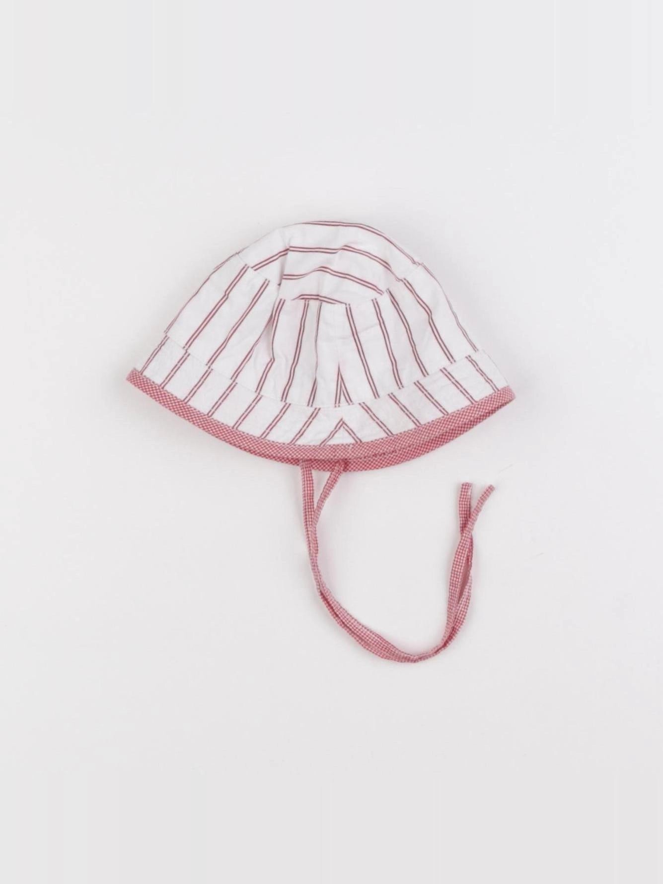 Jacadi - chapeau blanc, rouge - 3 mois