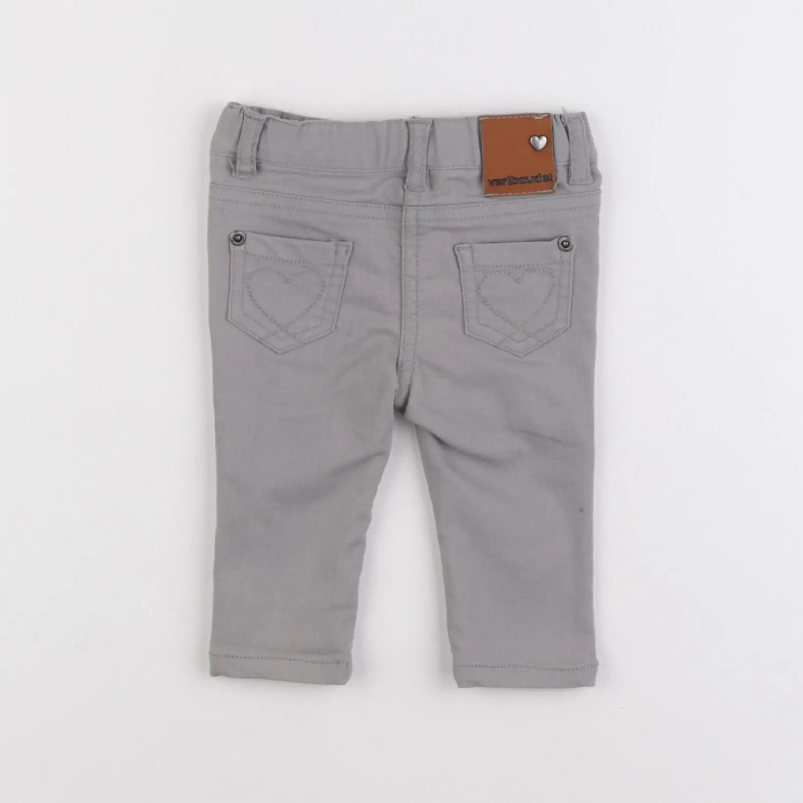 Vertbaudet - jean gris - 3 mois