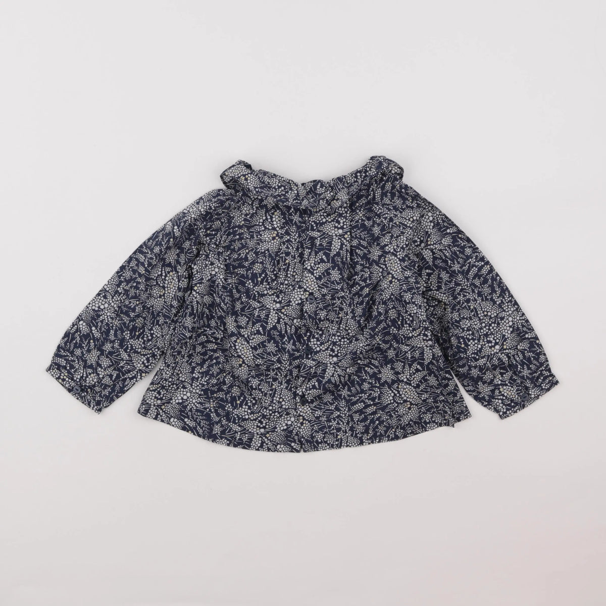 Jacadi - blouse liberty bleu - 2 ans