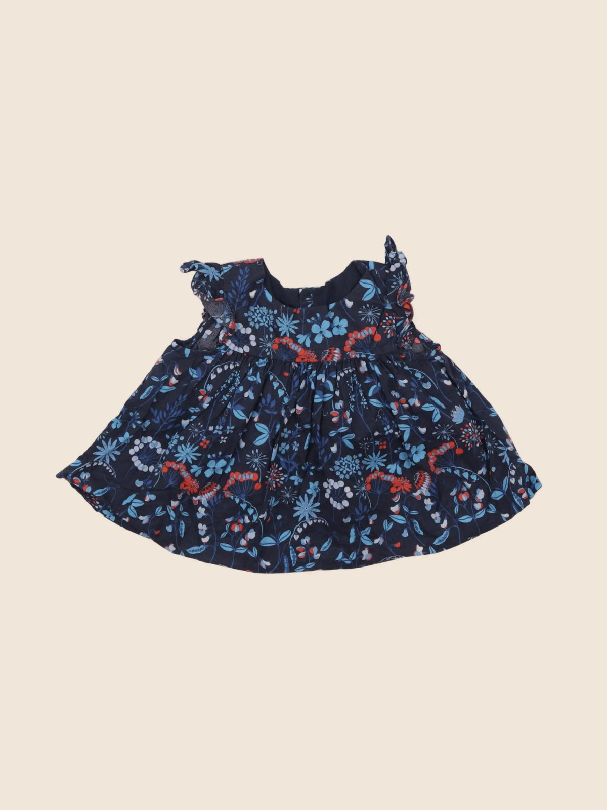 Jacadi - blouse liberty bleu - 18 mois