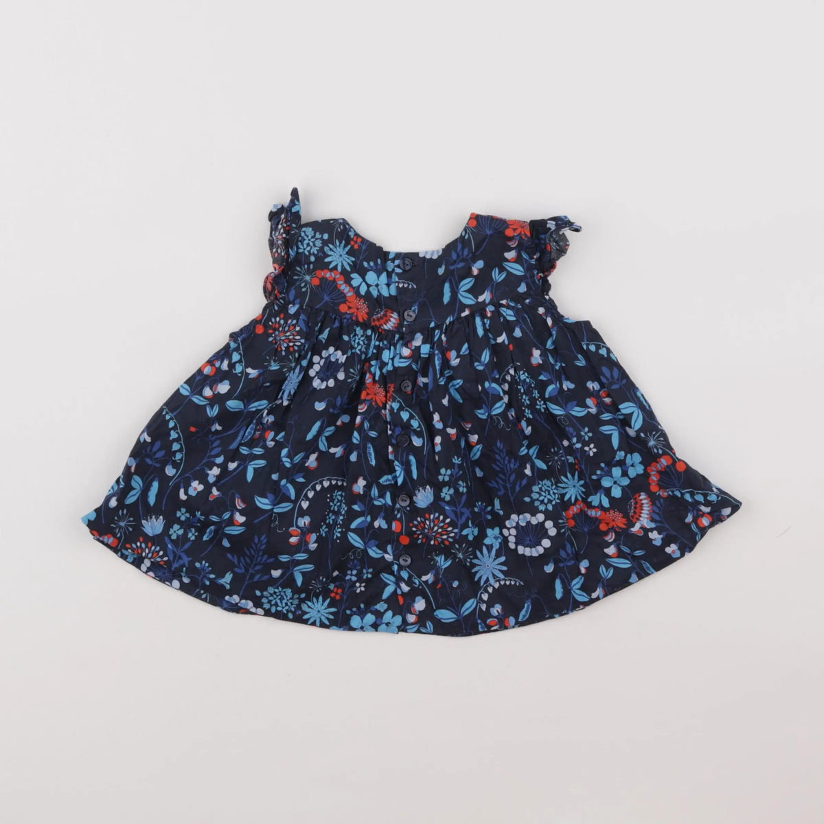 Jacadi - blouse liberty bleu - 18 mois