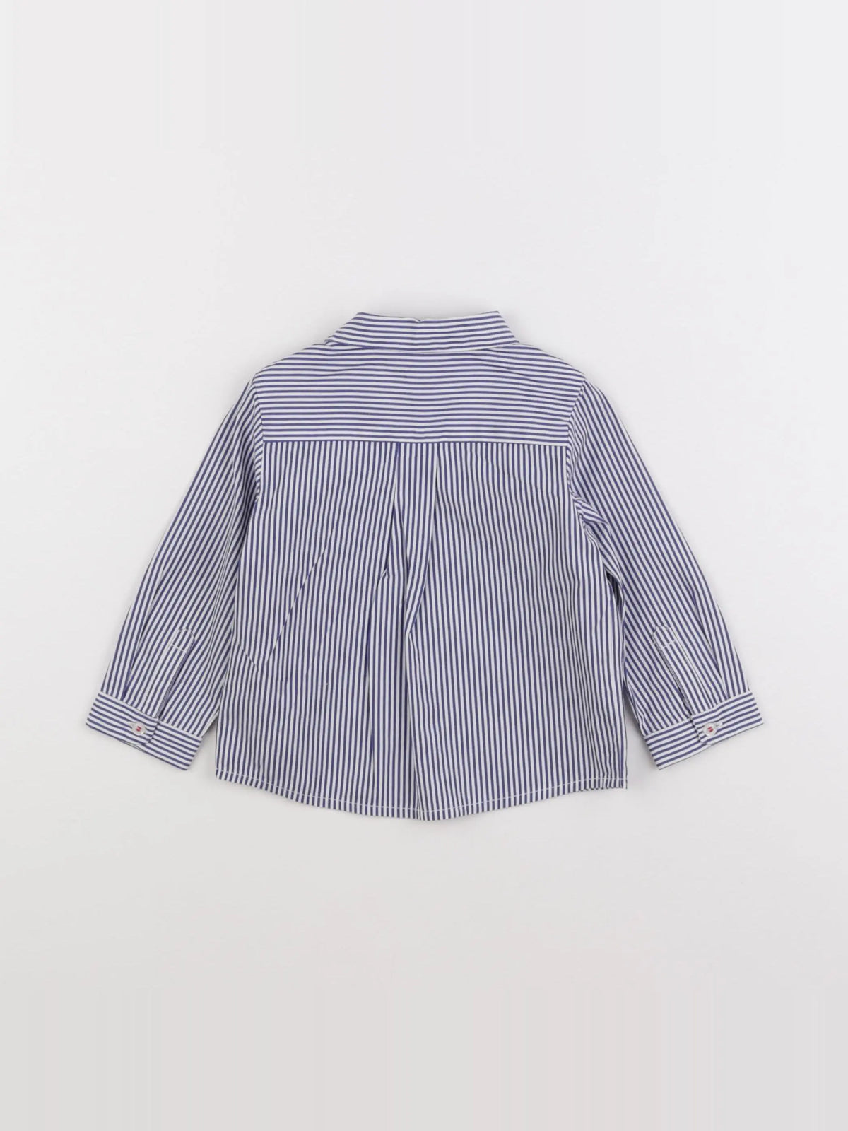 Jacadi - chemise blanc, bleu - 12 mois