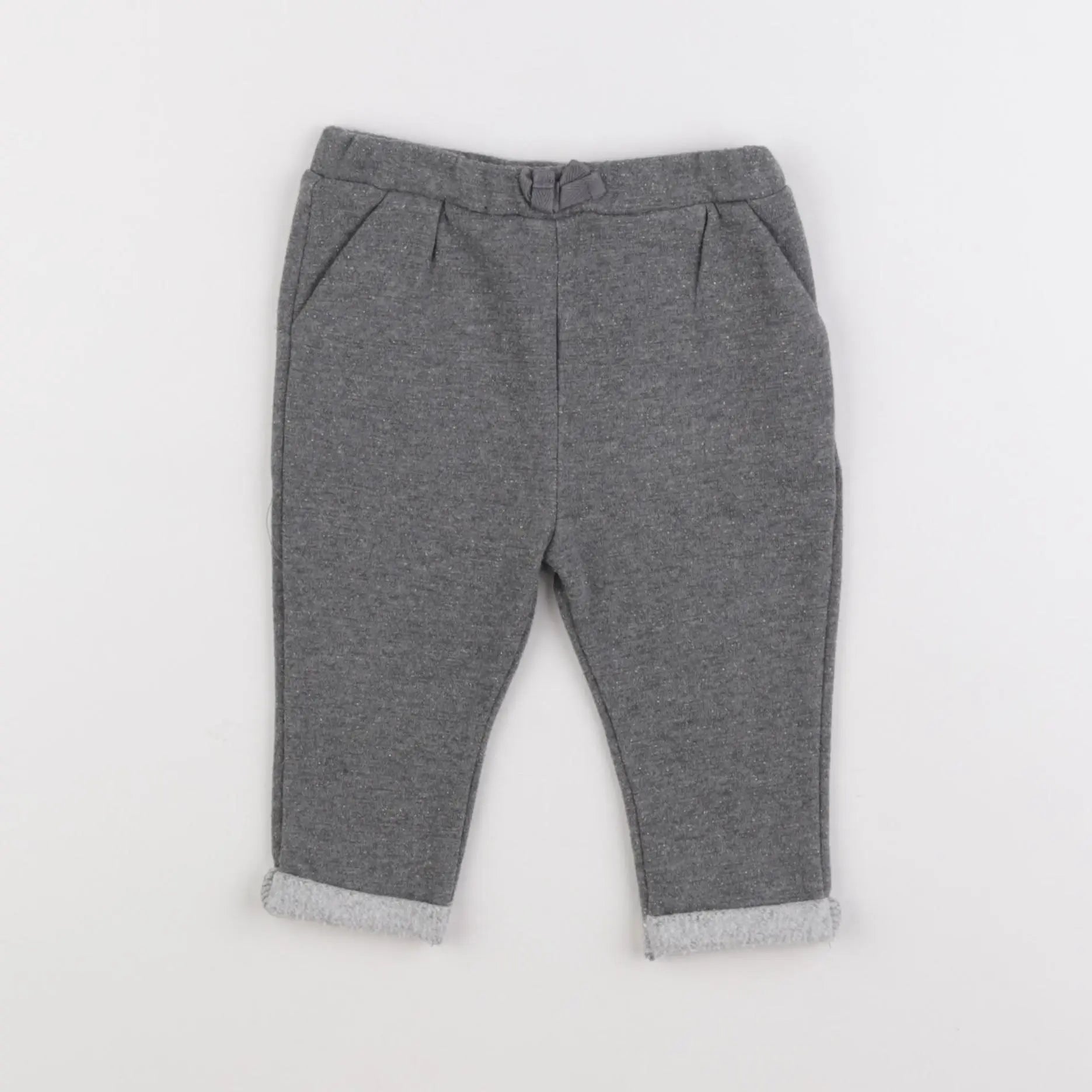 Vertbaudet - pantalon gris - 12 mois