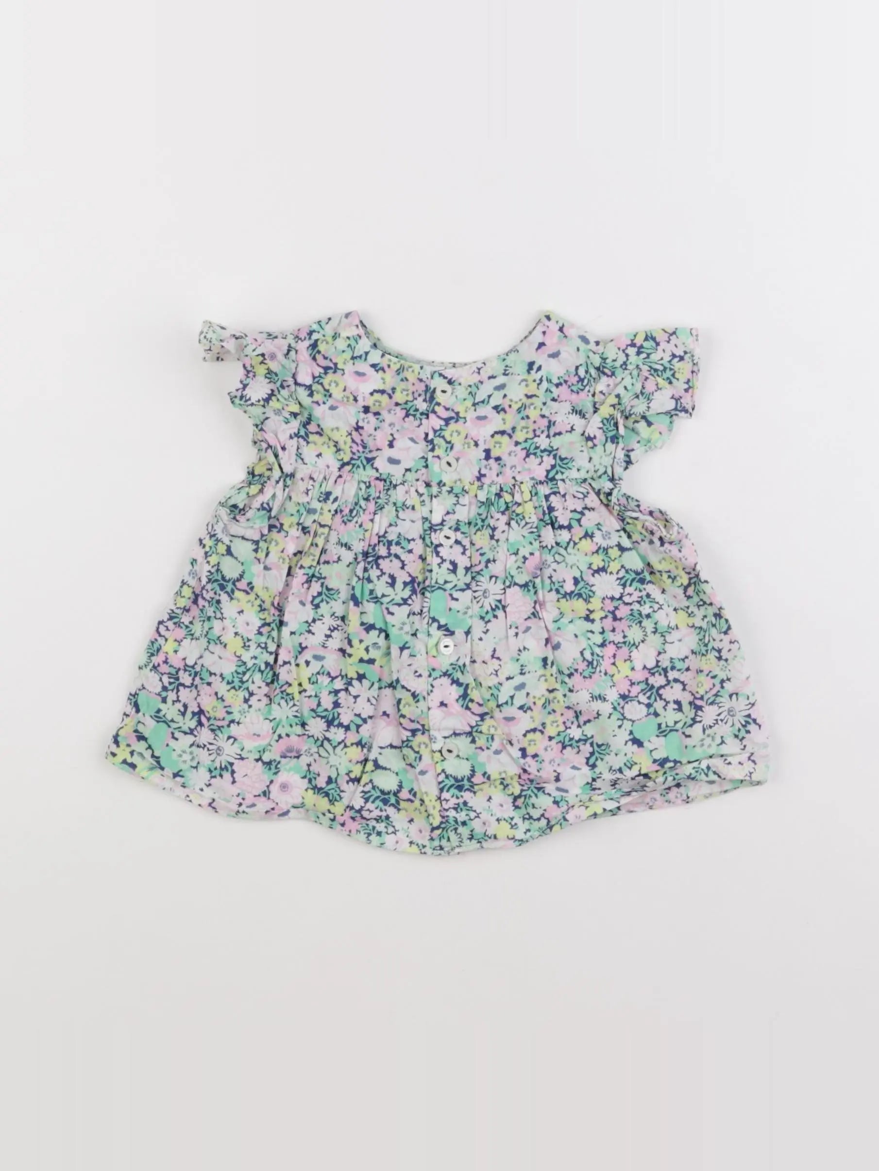 Jacadi - blouse liberty multicolore - 12 mois