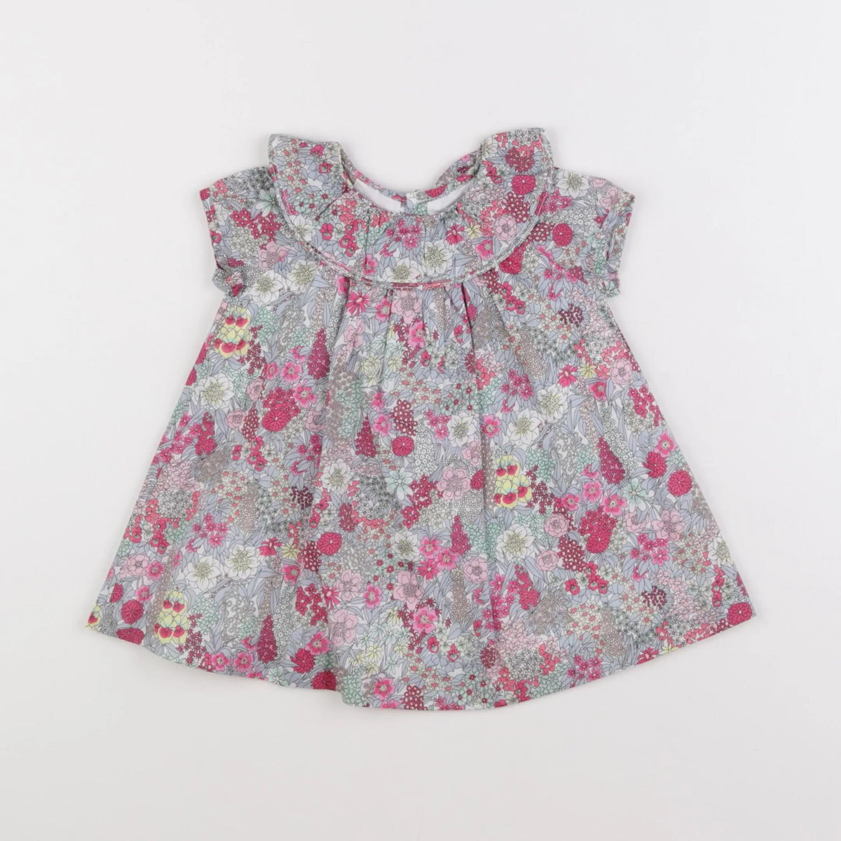 Jacadi - robe liberty multicolore - 6 mois