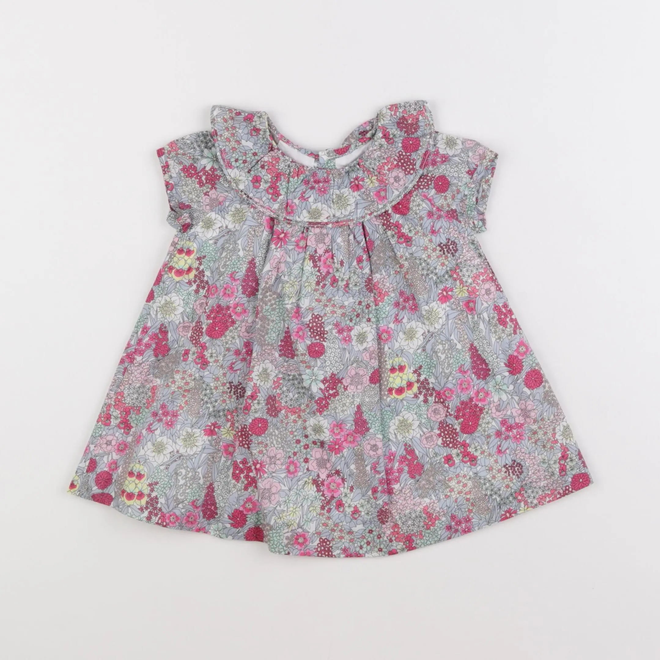 Jacadi - robe liberty multicolore - 6 mois