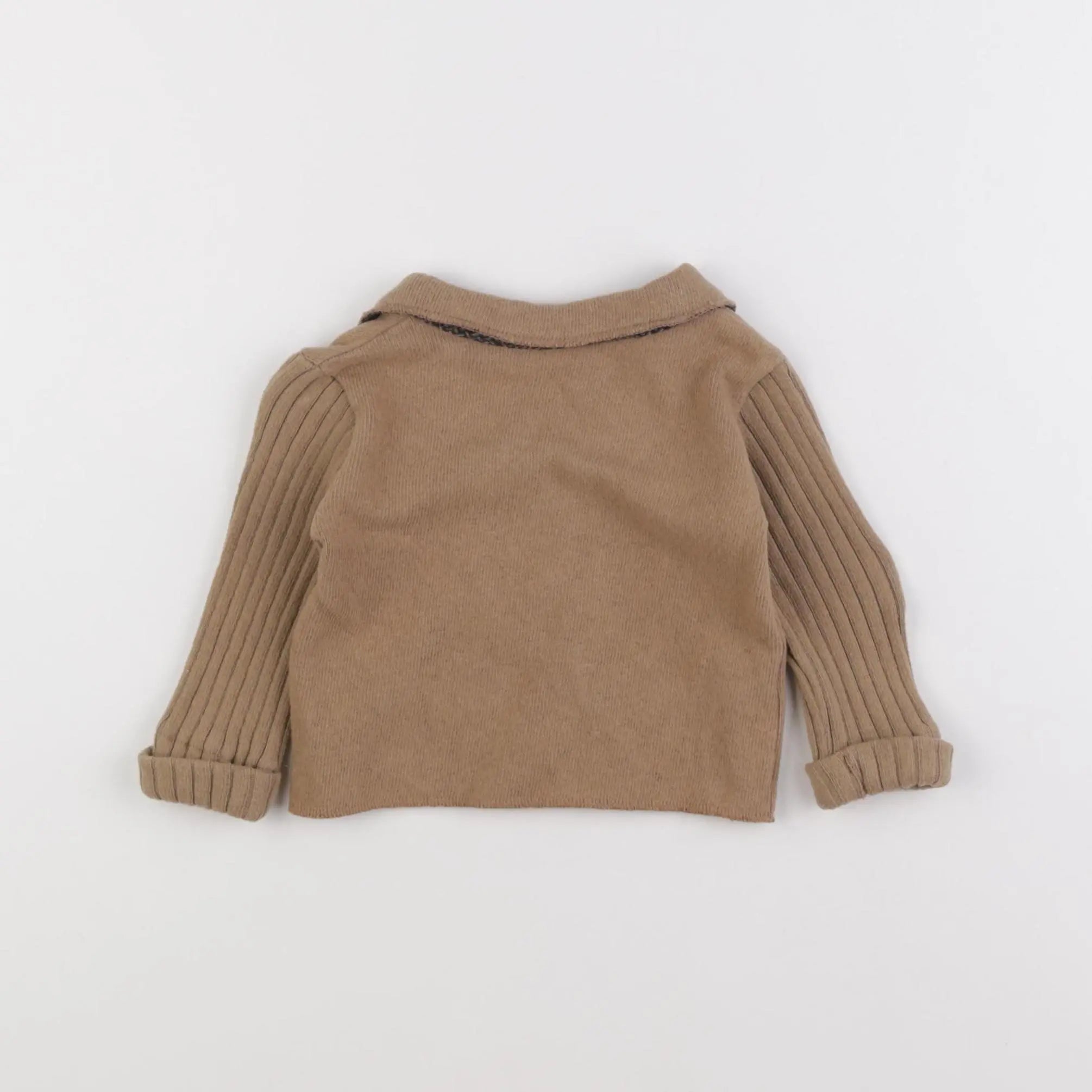1+ In the family - gilet marron - 6 mois
