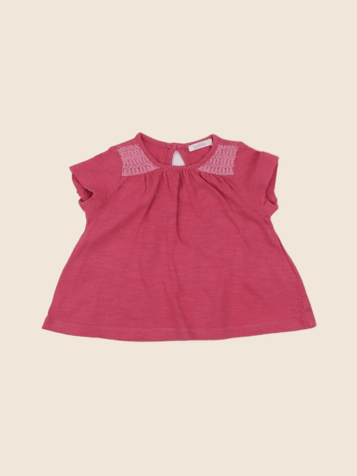 Boutchou - tee-shirt rose - 6 mois