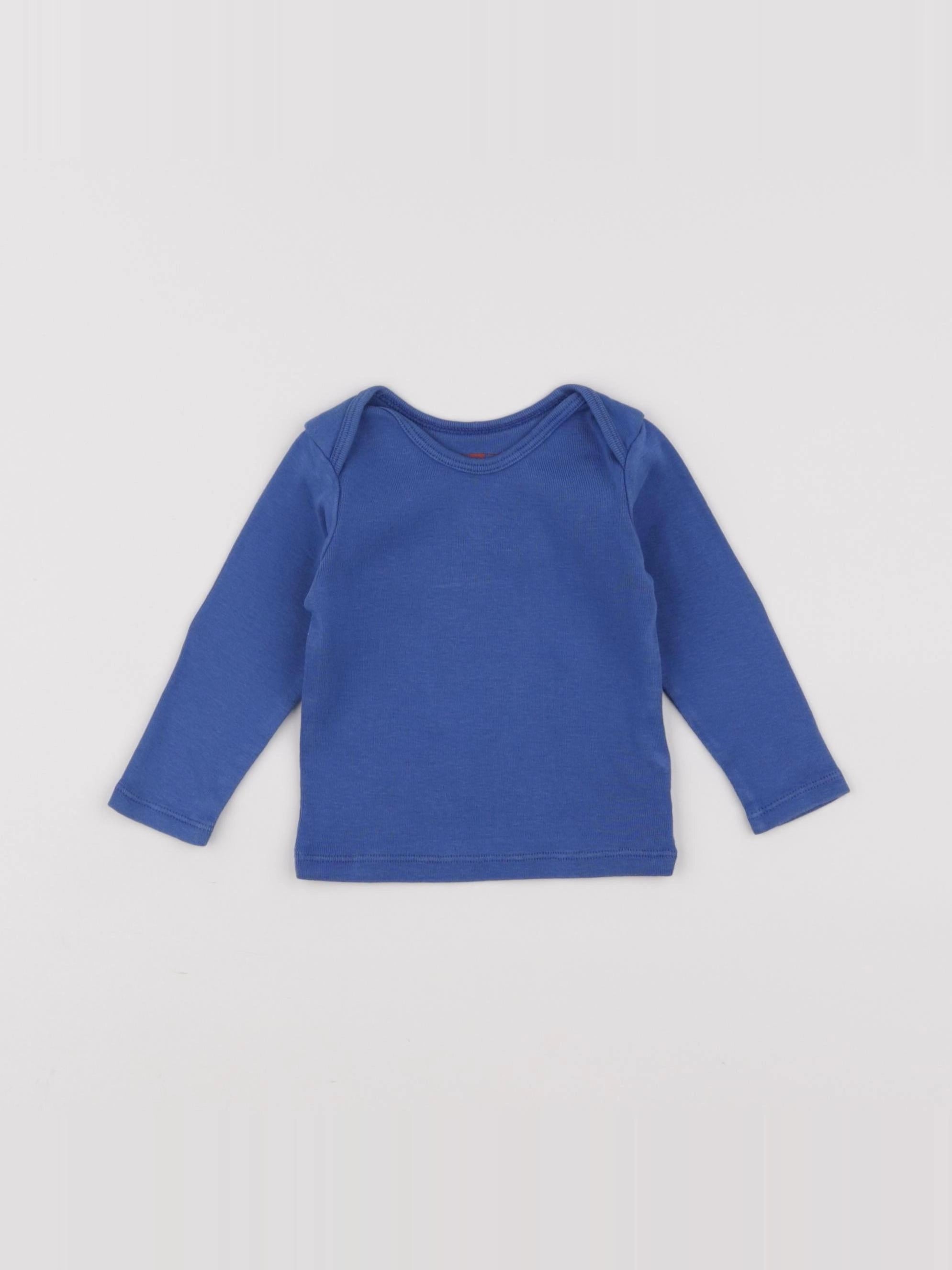 Bonton - tee-shirt bleu - 6 mois