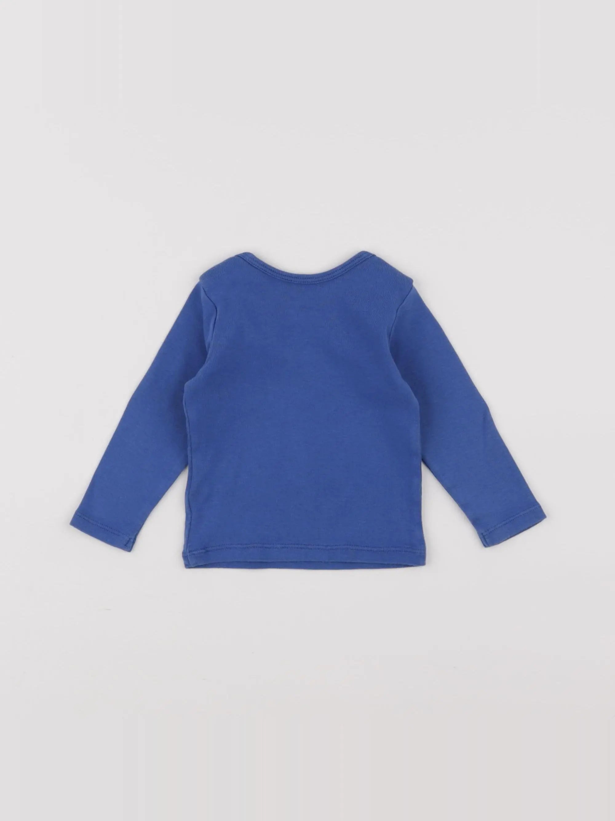Bonton - tee-shirt bleu - 6 mois